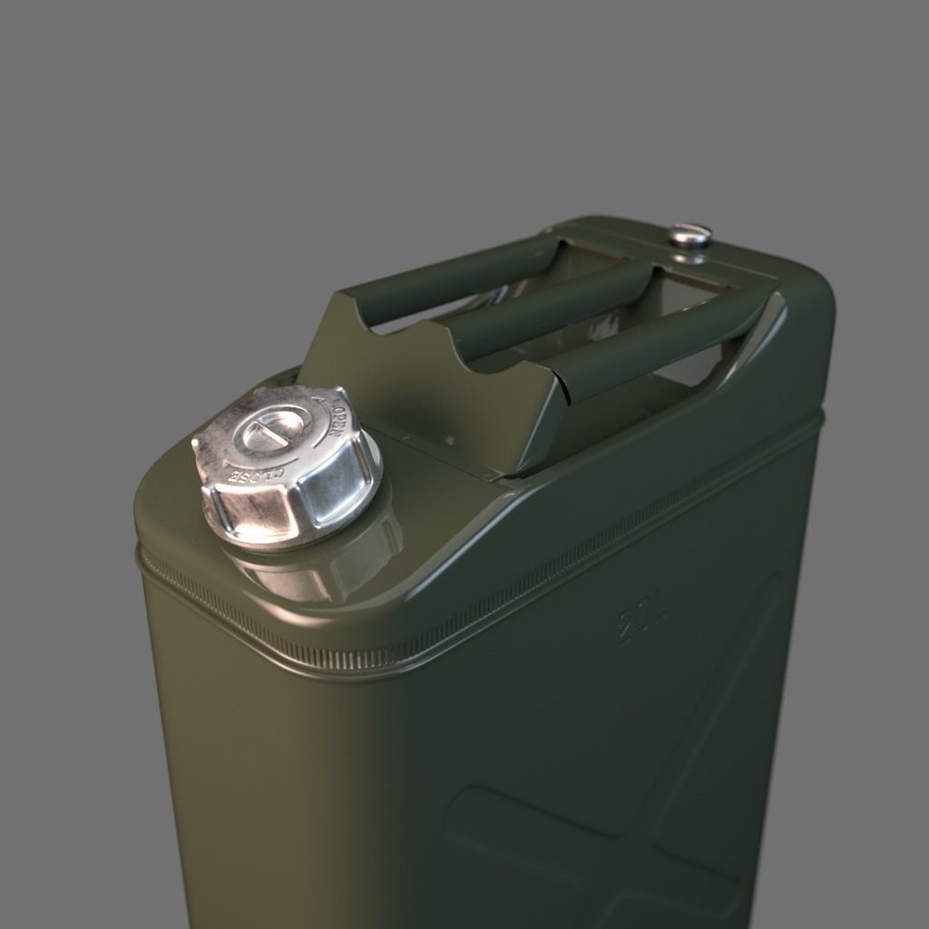 20 litre Jerry Can Fuel Container 3D model_21
