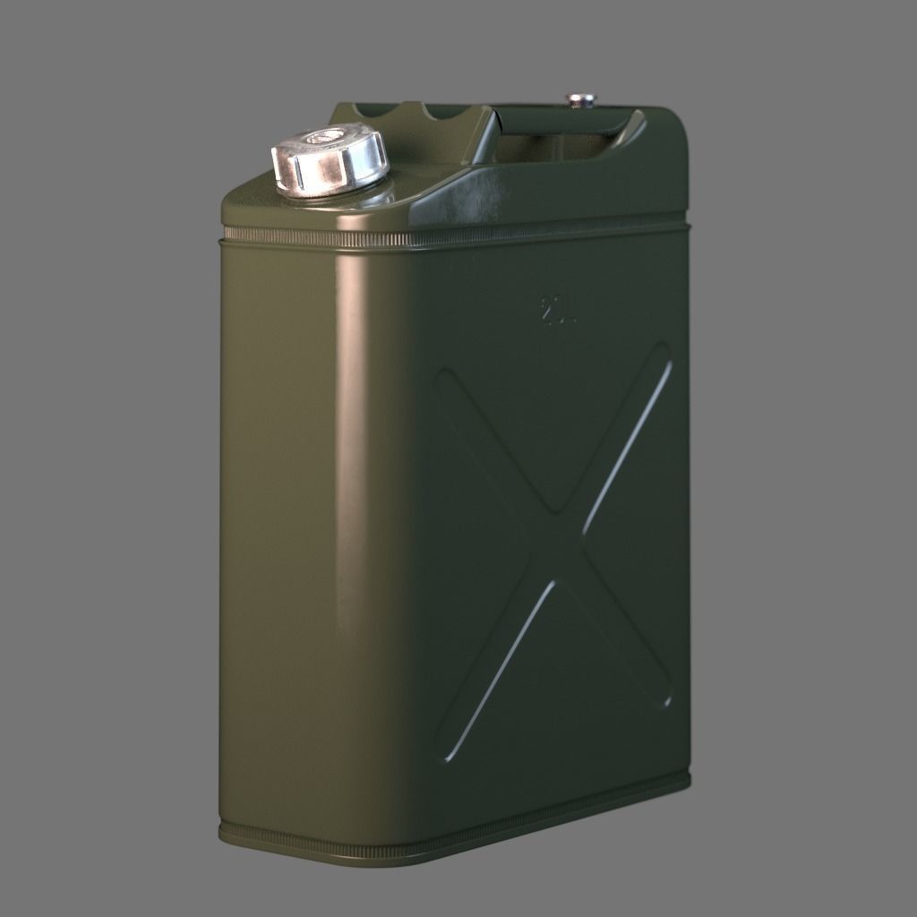 20 litre Jerry Can Fuel Container 3D model_11