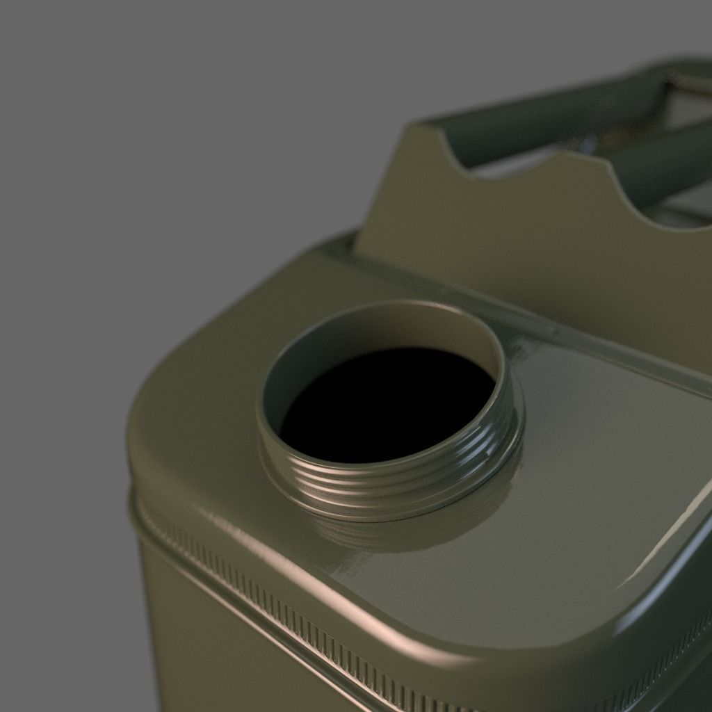 20 litre Jerry Can Fuel Container 3D model_4