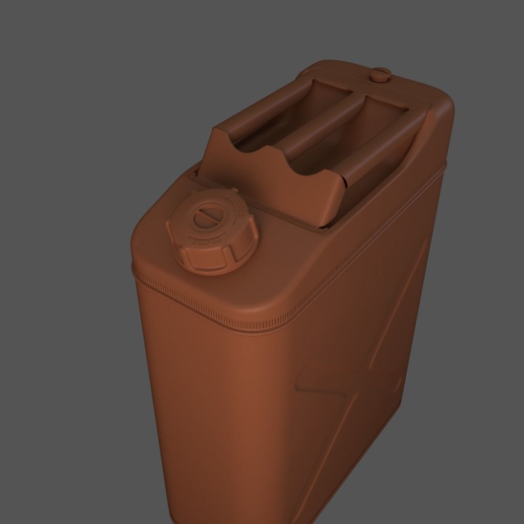 20 litre Jerry Can Fuel Container 3D model_13