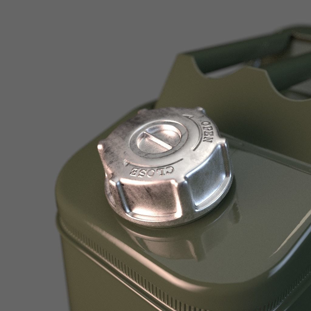 20 litre Jerry Can Fuel Container 3D model_3