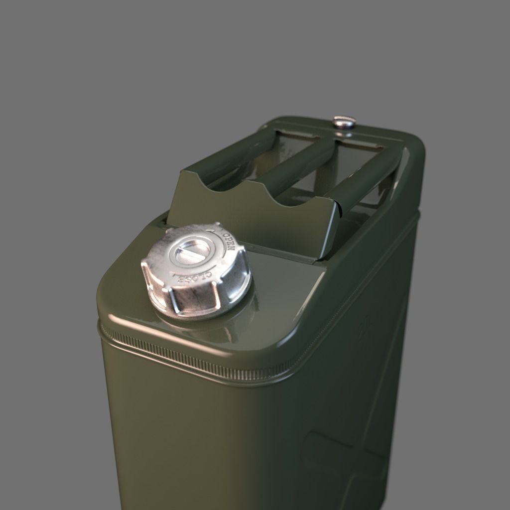 20 litre Jerry Can Fuel Container 3D model_20