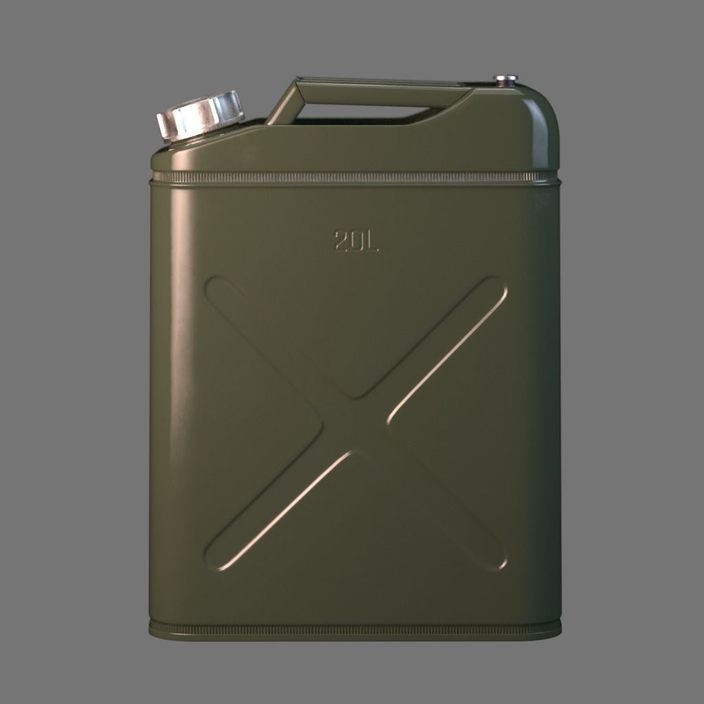 20 litre Jerry Can Fuel Container 3D model_15