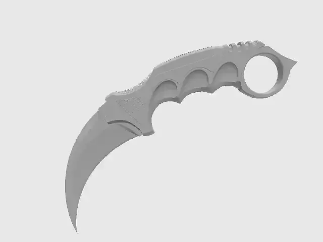 CSGO Karambit Knife  tactical wargaming 3D print model