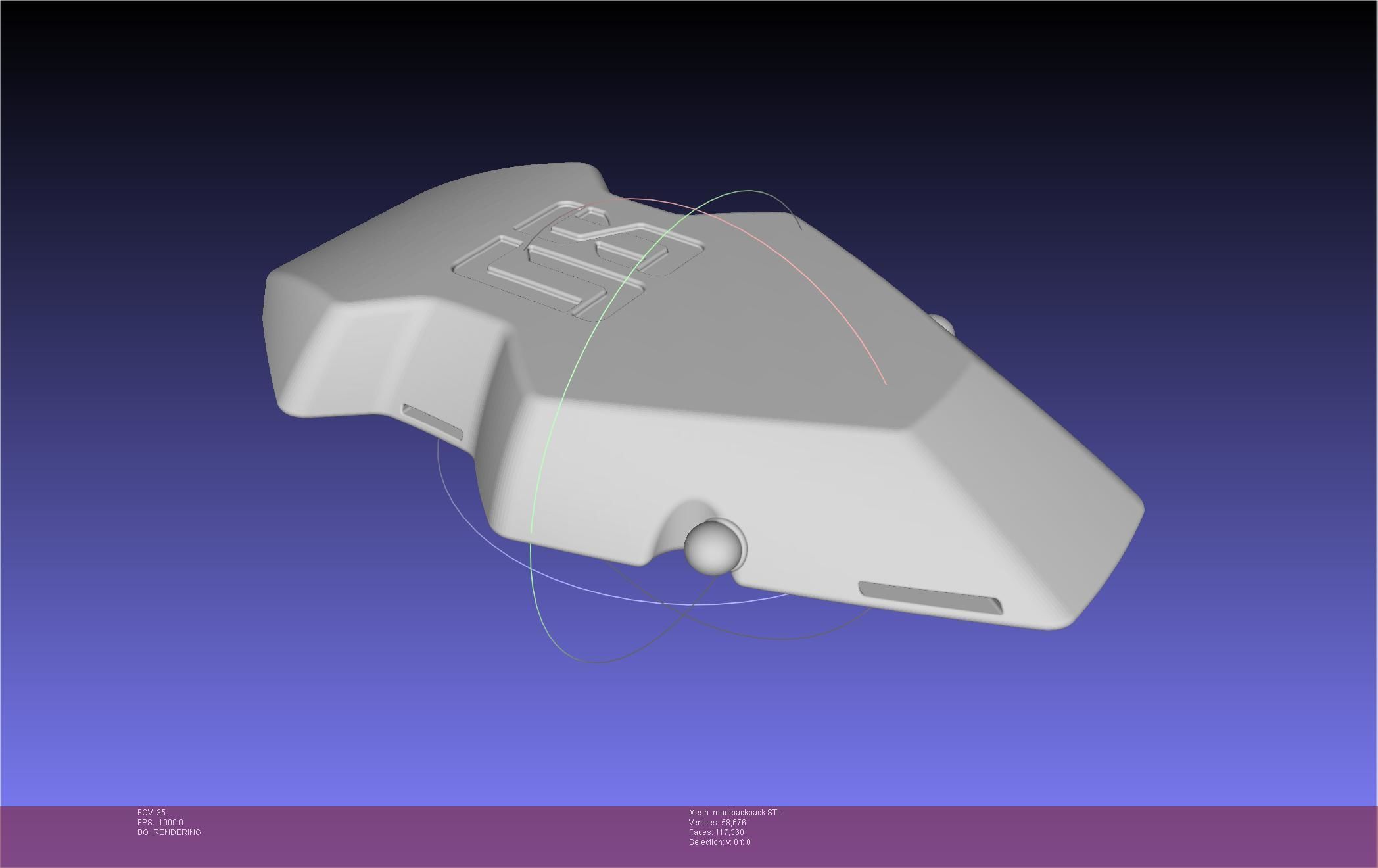 Evangelion Finale Mari Backpack 3D print model_49