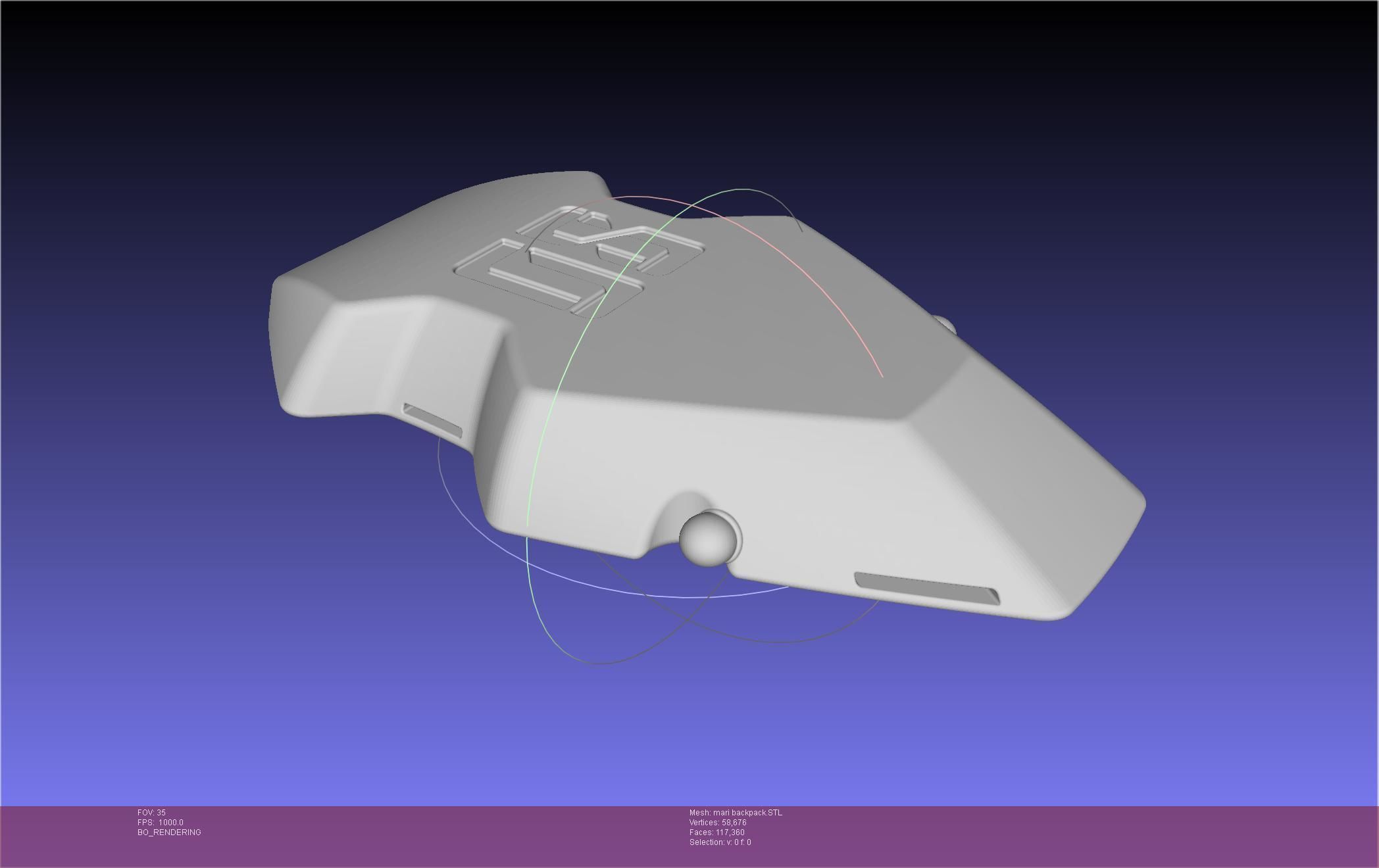 Evangelion Finale Mari Backpack 3D print model_48