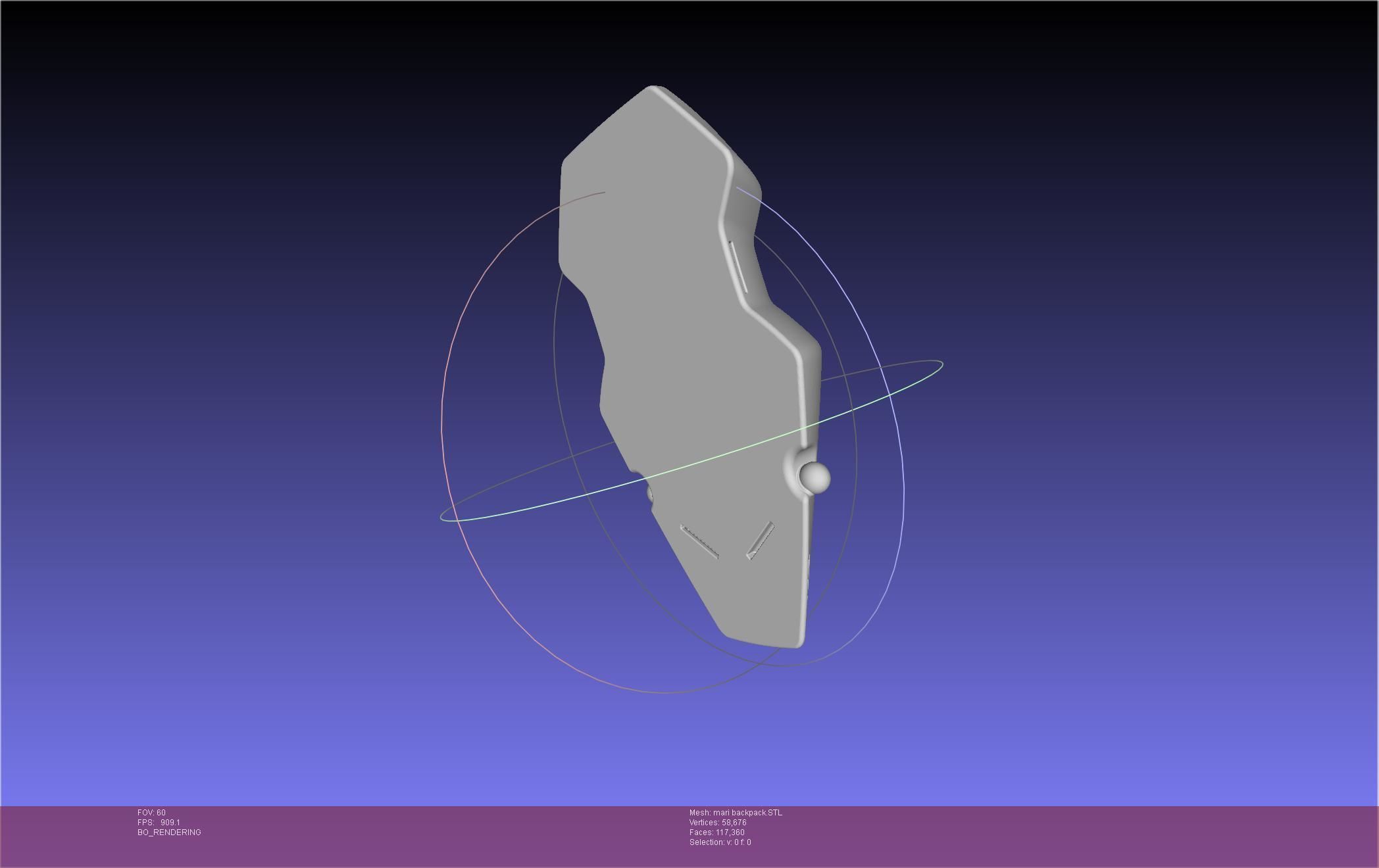 Evangelion Finale Mari Backpack 3D print model_26