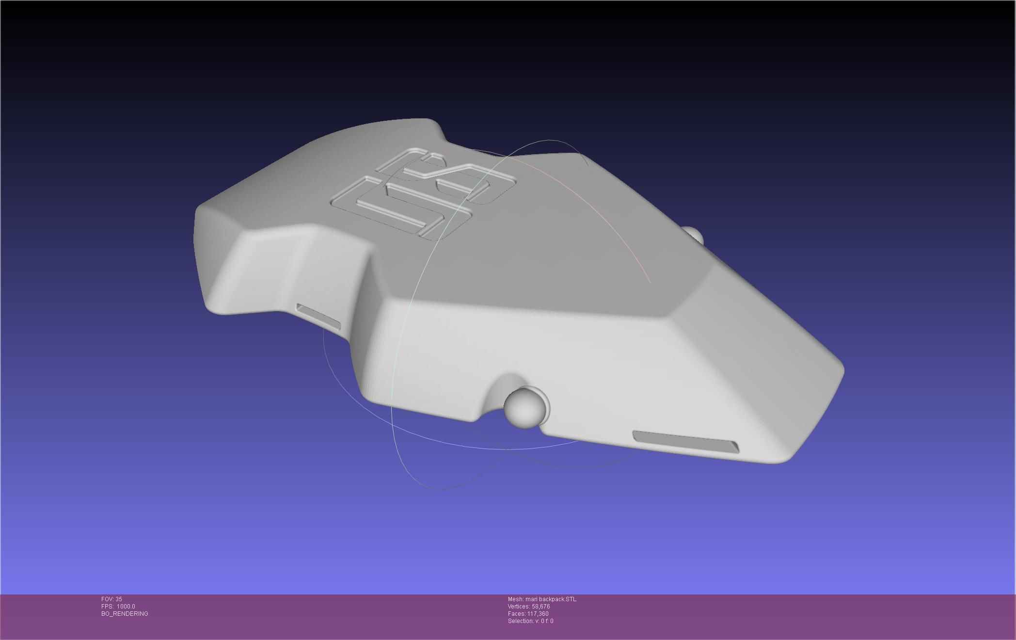 Evangelion Finale Mari Backpack 3D print model_47