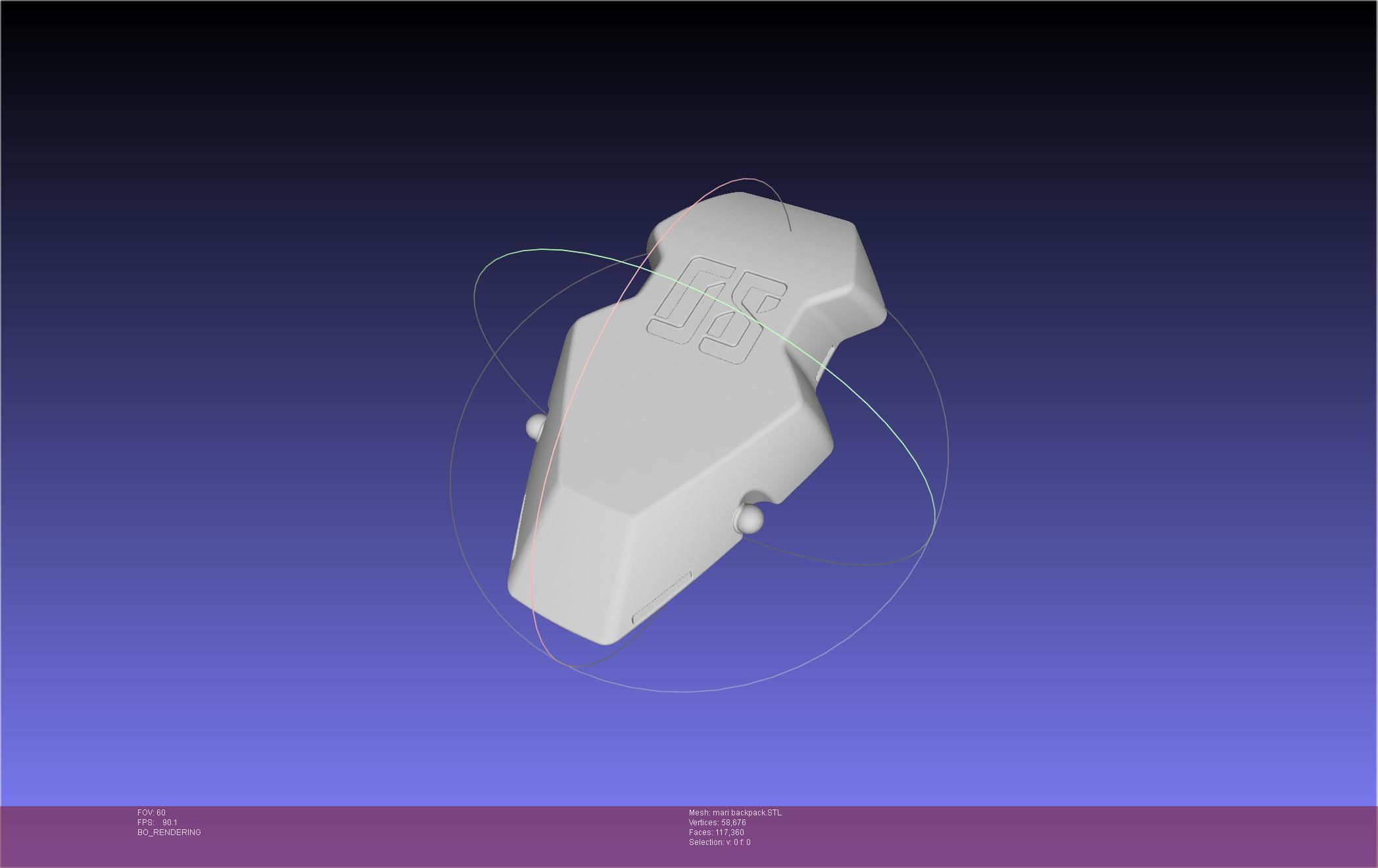 Evangelion Finale Mari Backpack 3D print model_2