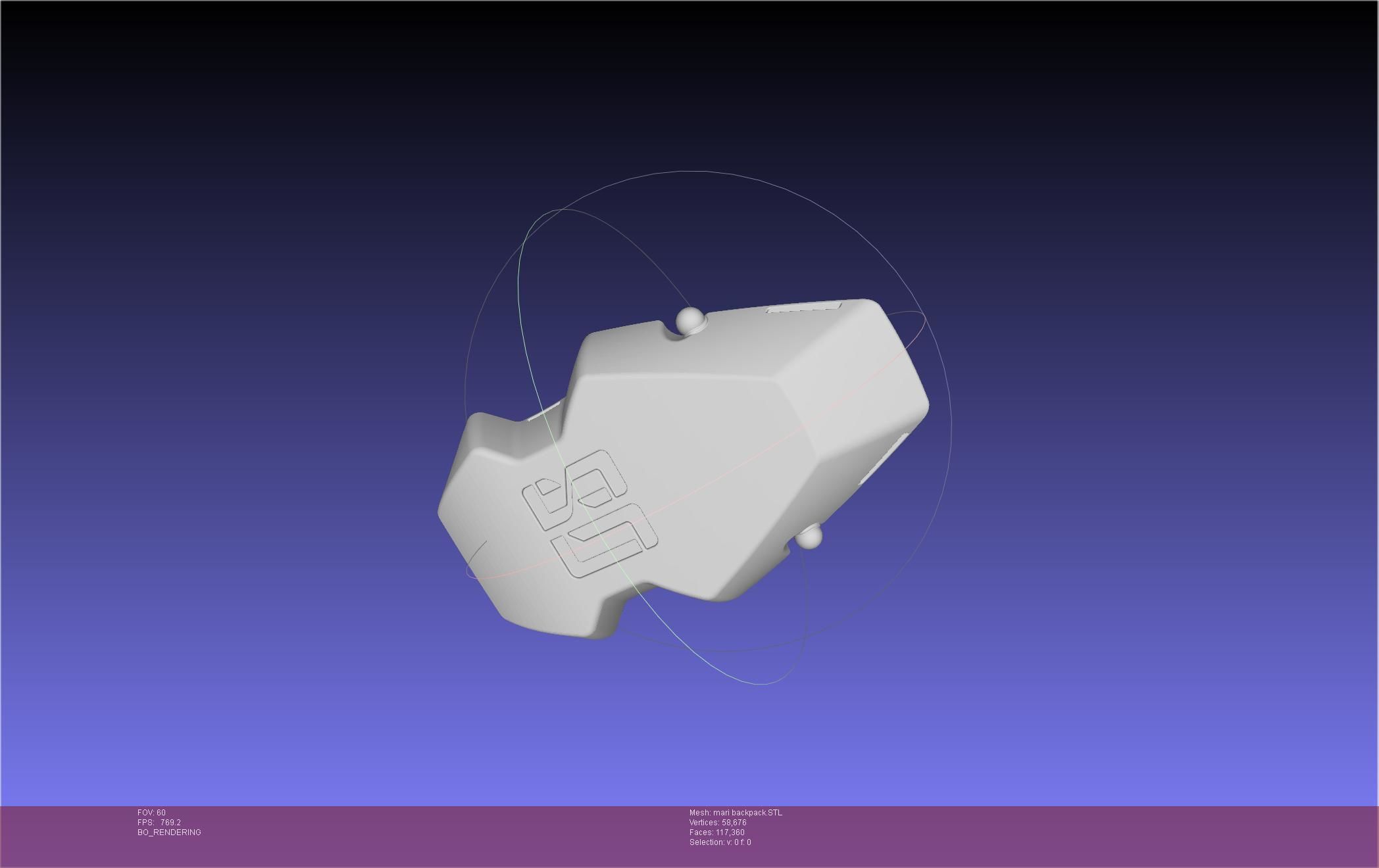 Evangelion Finale Mari Backpack 3D print model_29