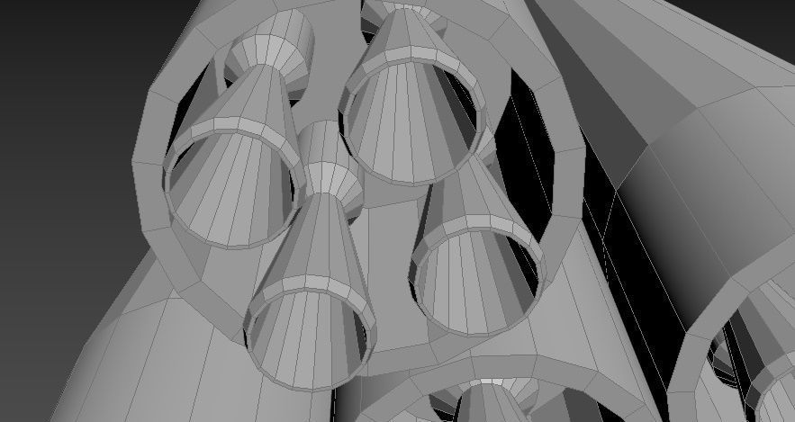 Soyuz R-7 Low-poly 3D model_6