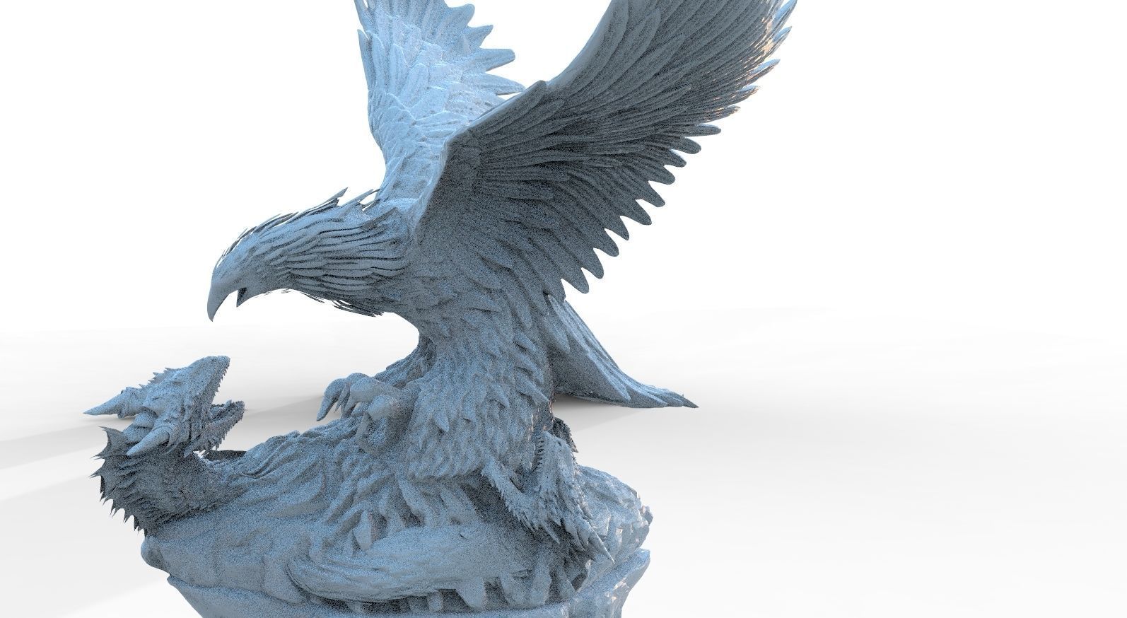 Great Eagle VS Dragons 3D model_5