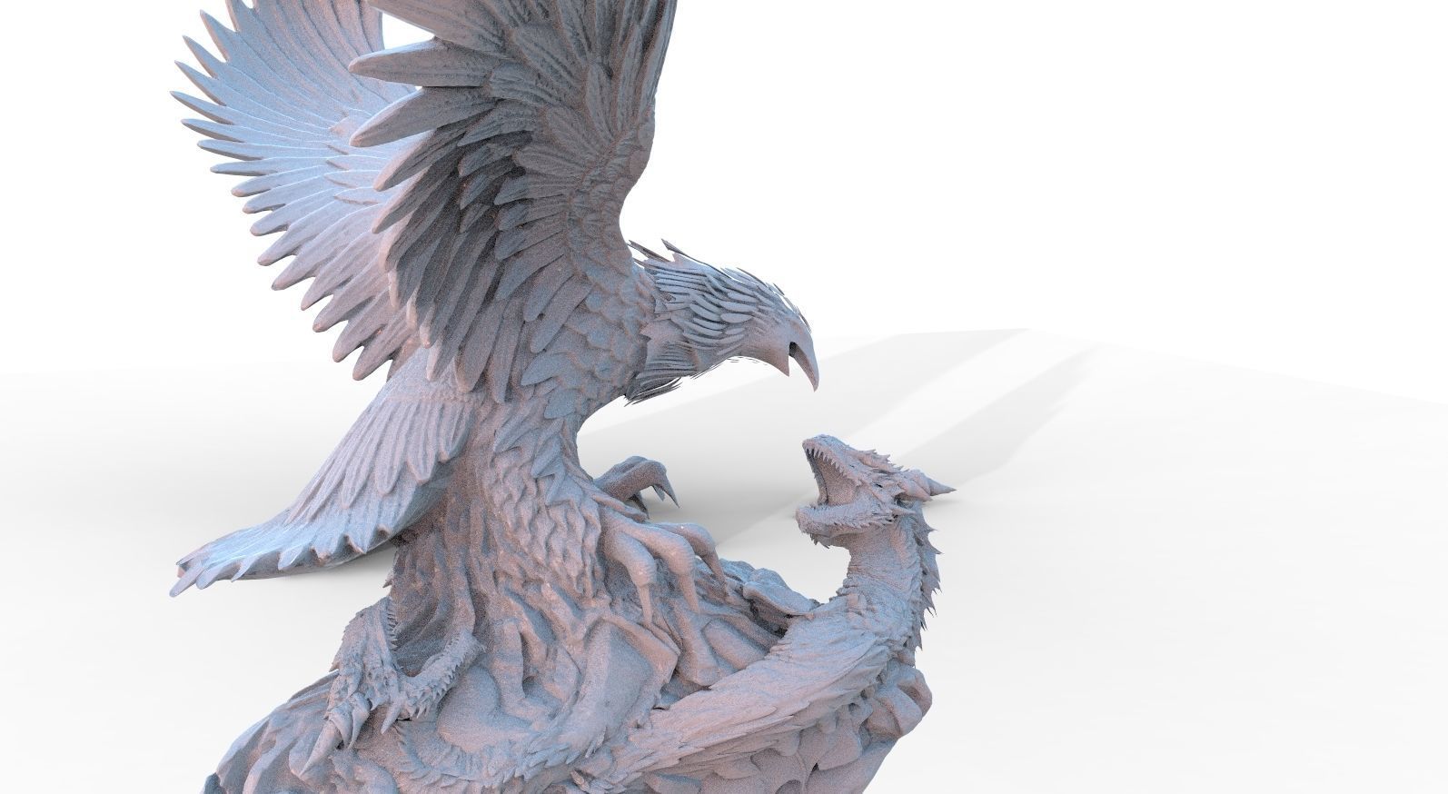 Great Eagle VS Dragons 3D model_4