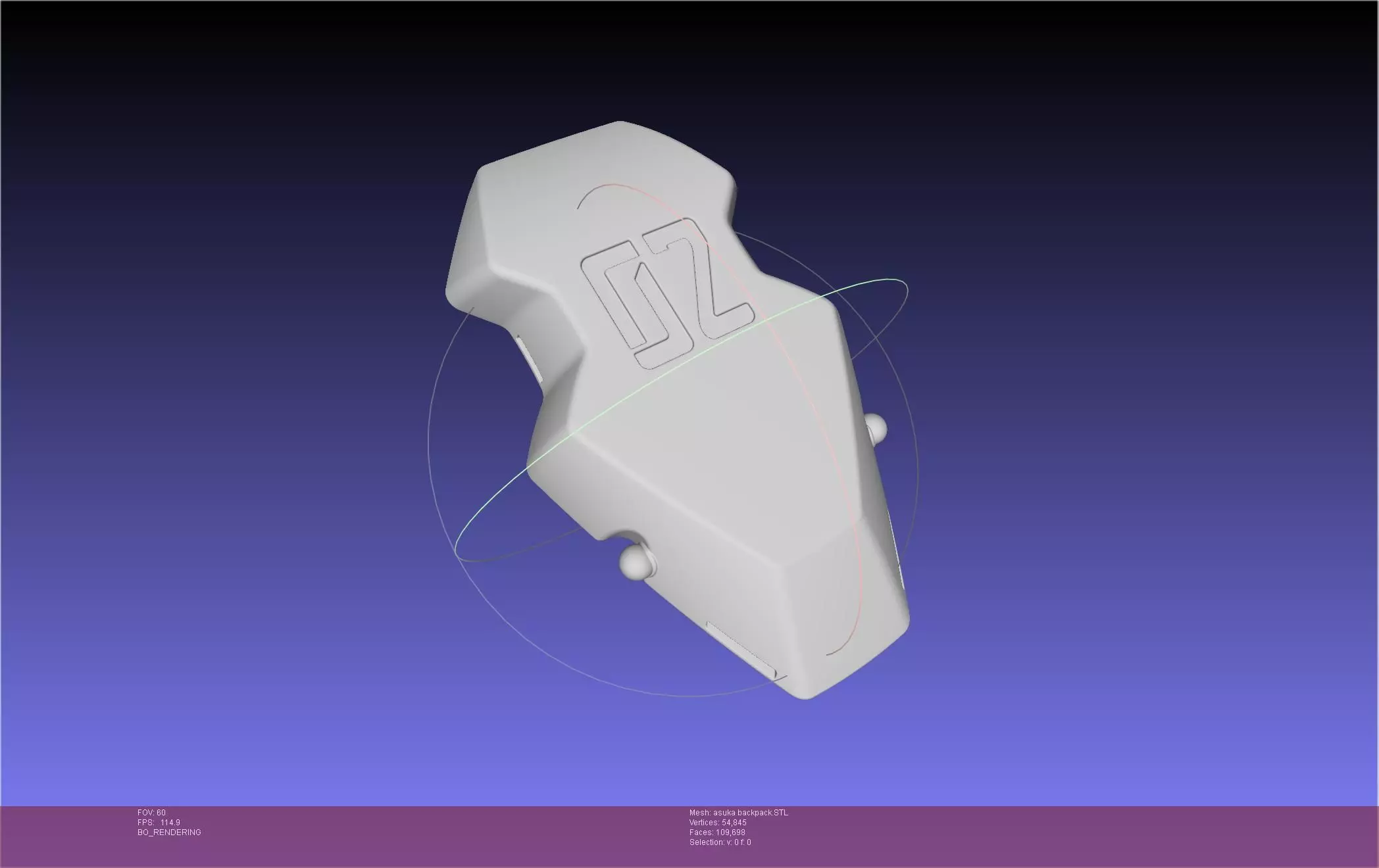 Evangelion Finale Asuka Backpack 3D print model_0