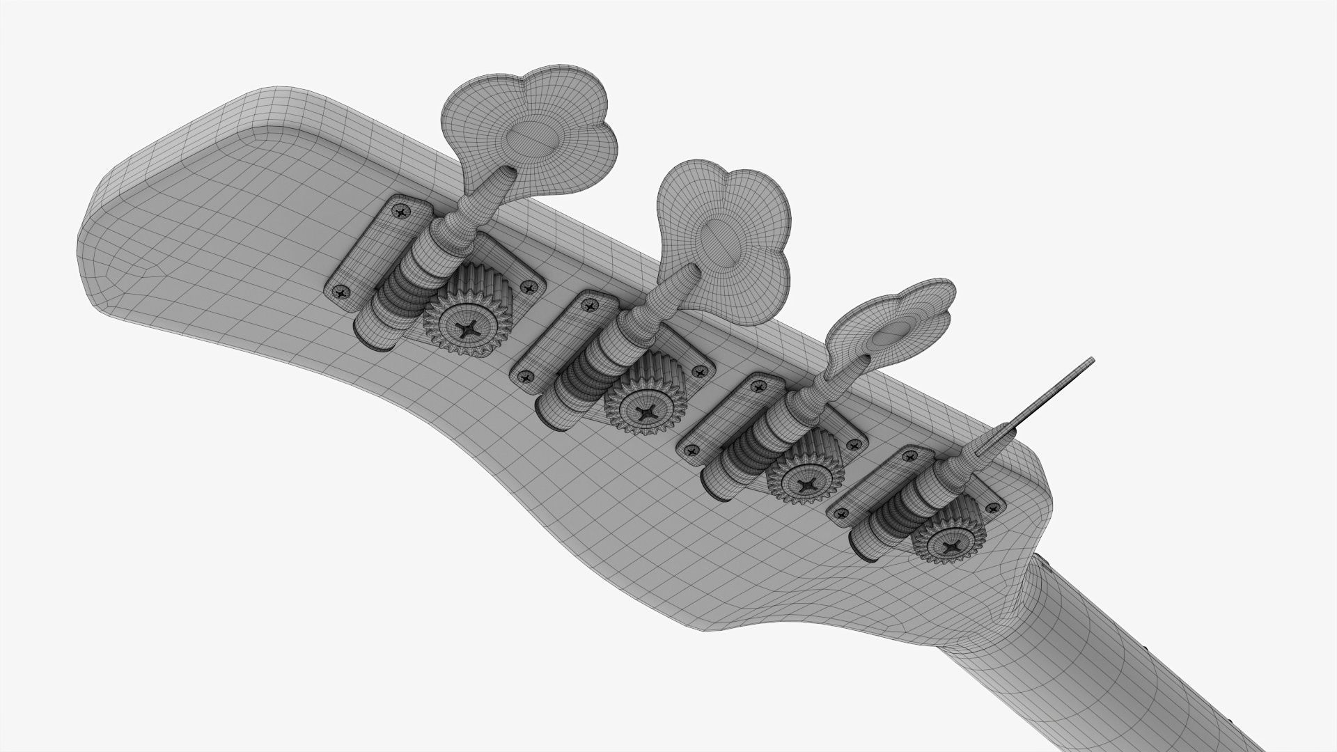 Bass guitar electric 4-string 01 3D model_17