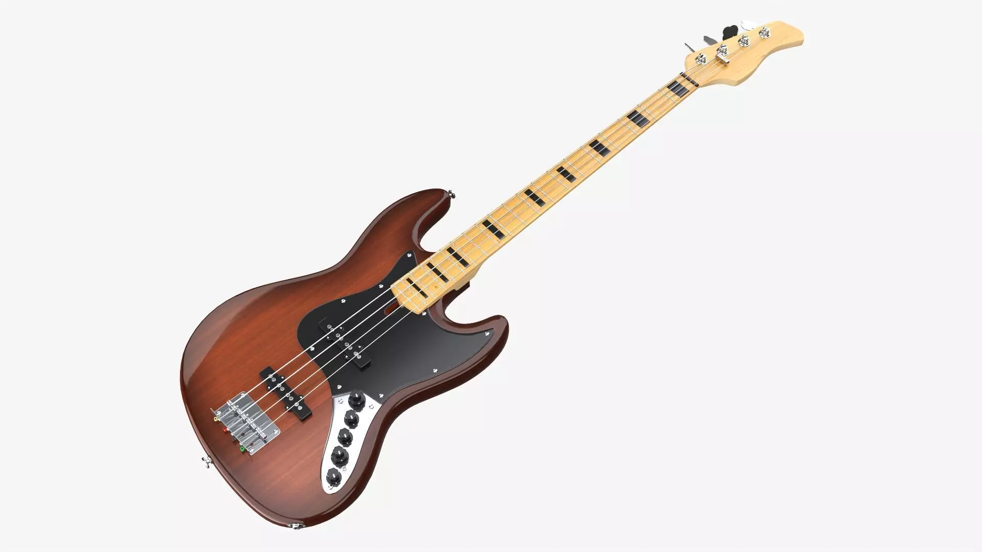 Bass guitar electric 4-string 01 3D model_0