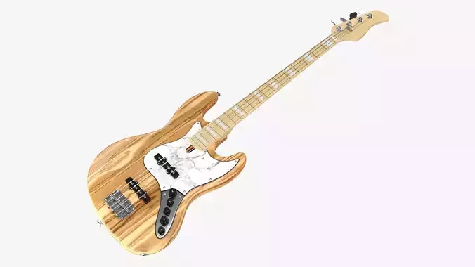 Bass guitar electric 4-string 01 v2