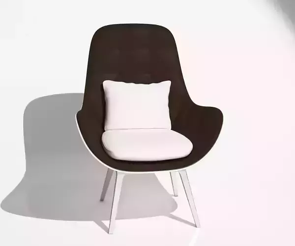 Modern leather seat chair