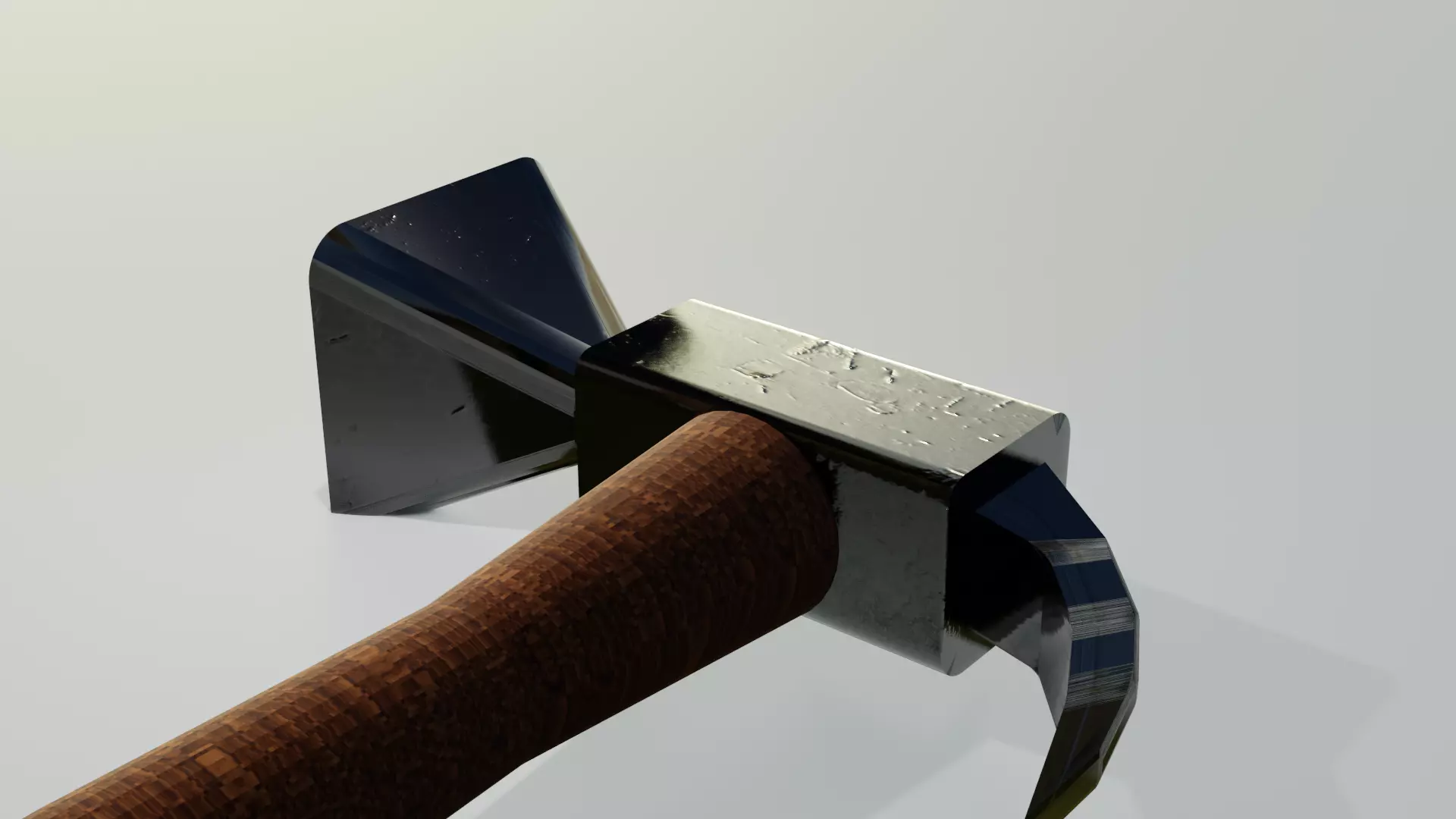 Hammer 3D model axe Free low-poly 3D model_0
