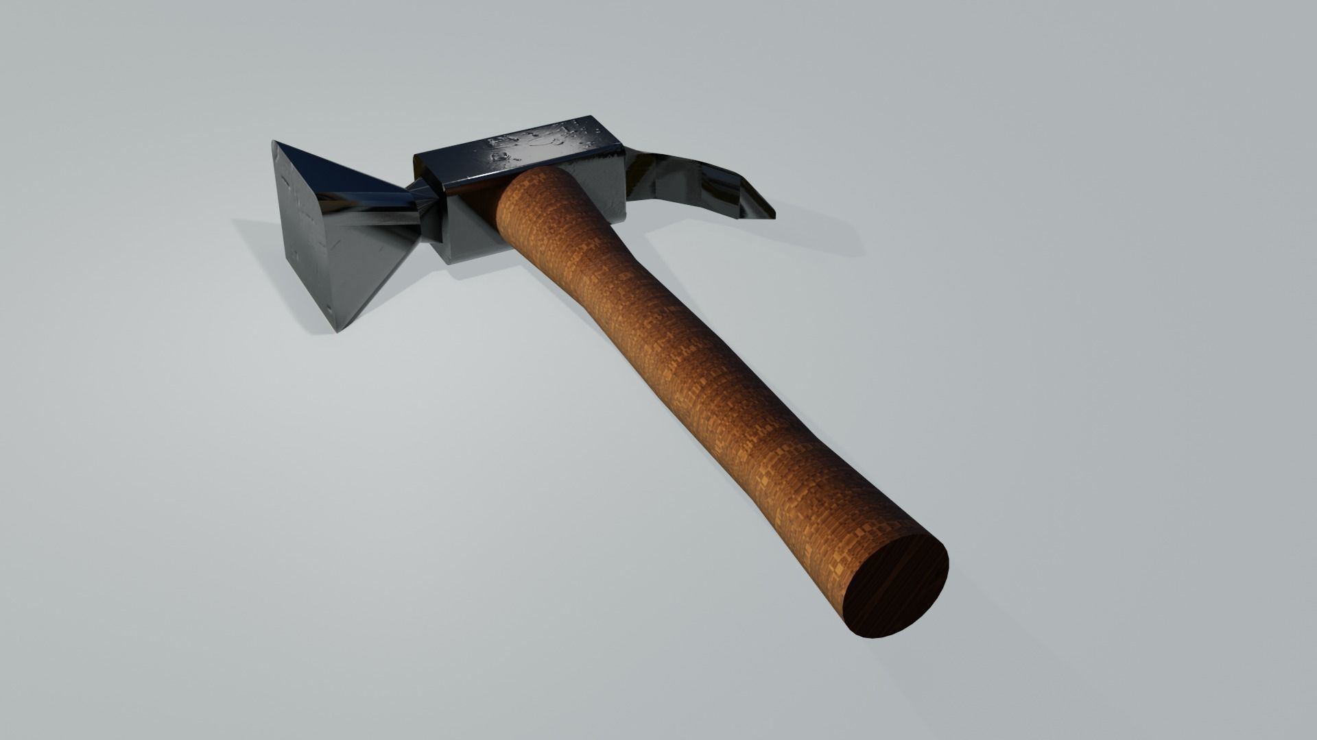 Hammer 3D model axe Free low-poly 3D model_1