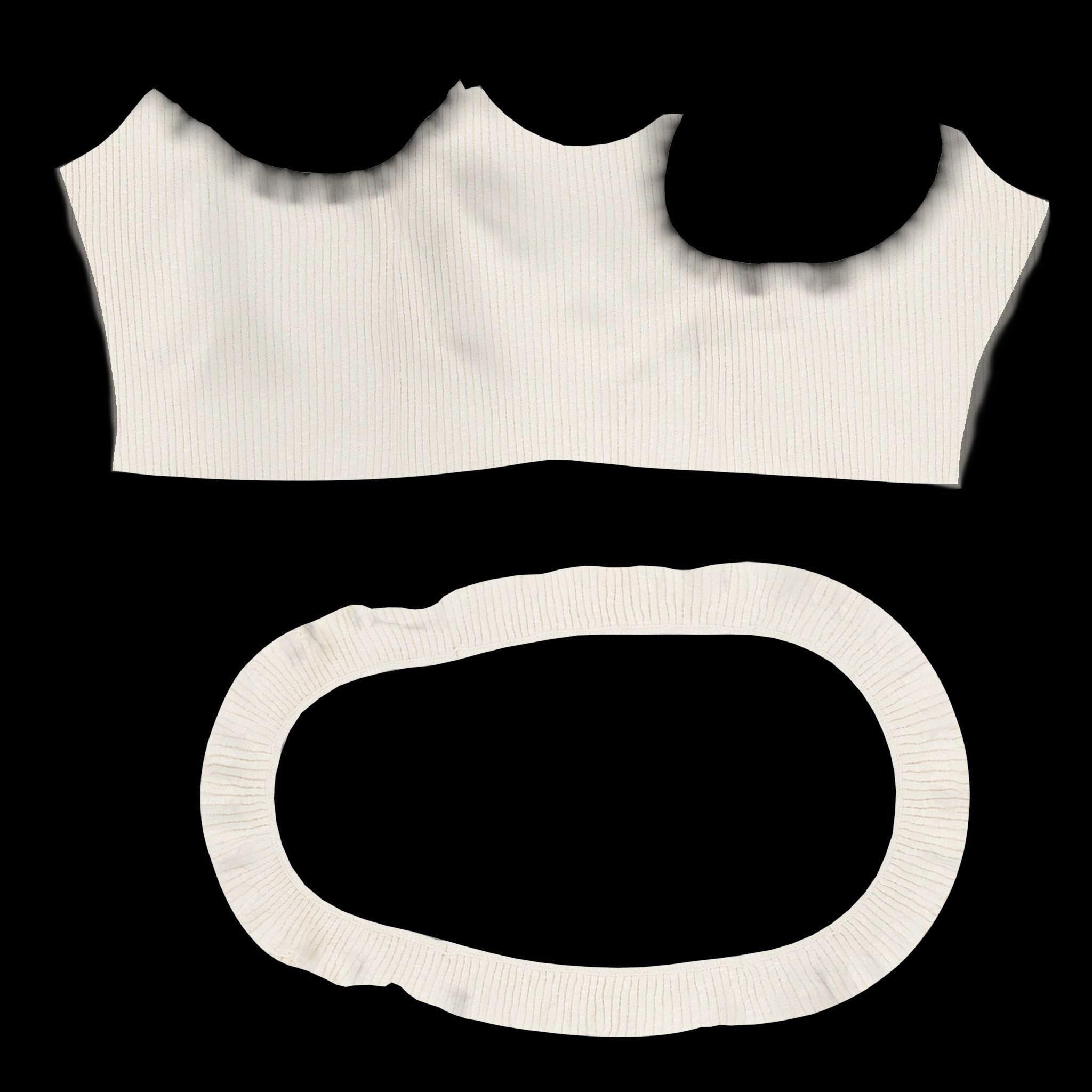  Female Top Low-poly 3D model_5