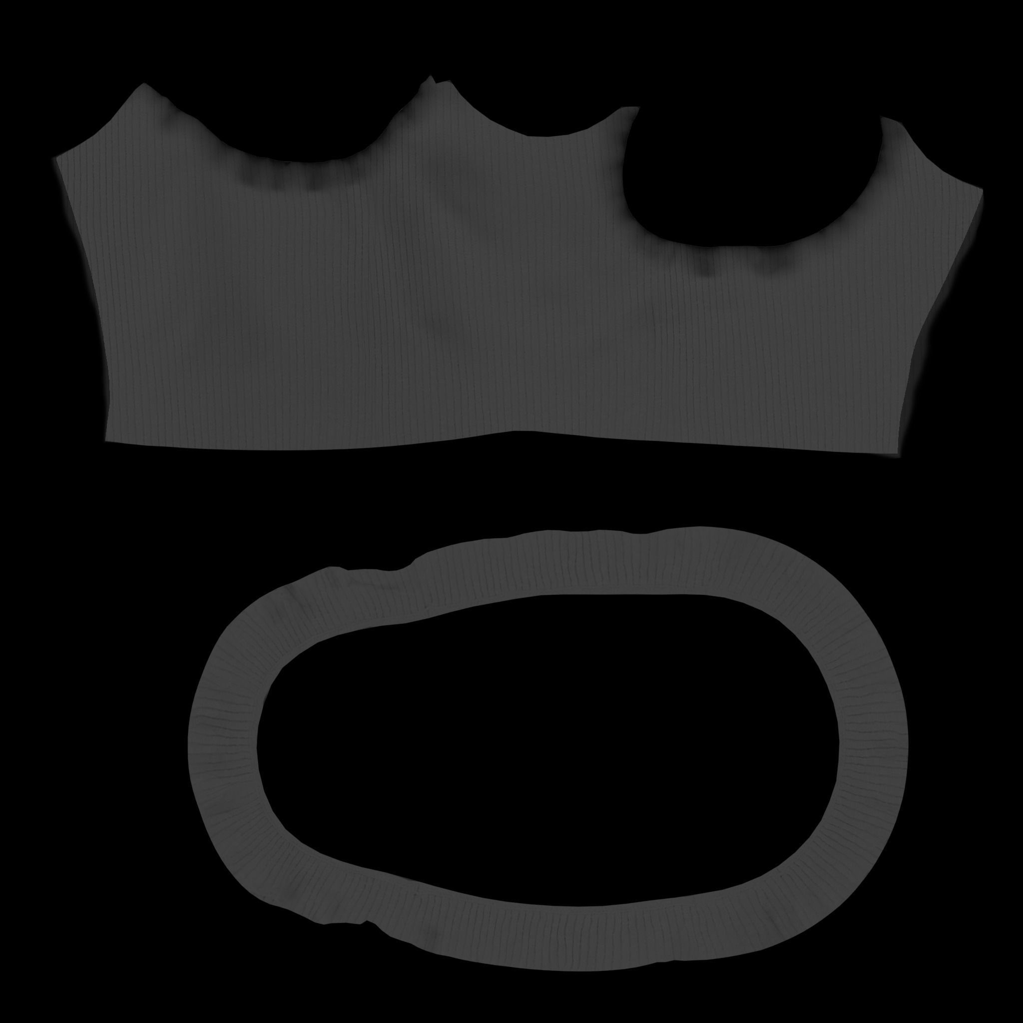  Female Top Low-poly 3D model_7