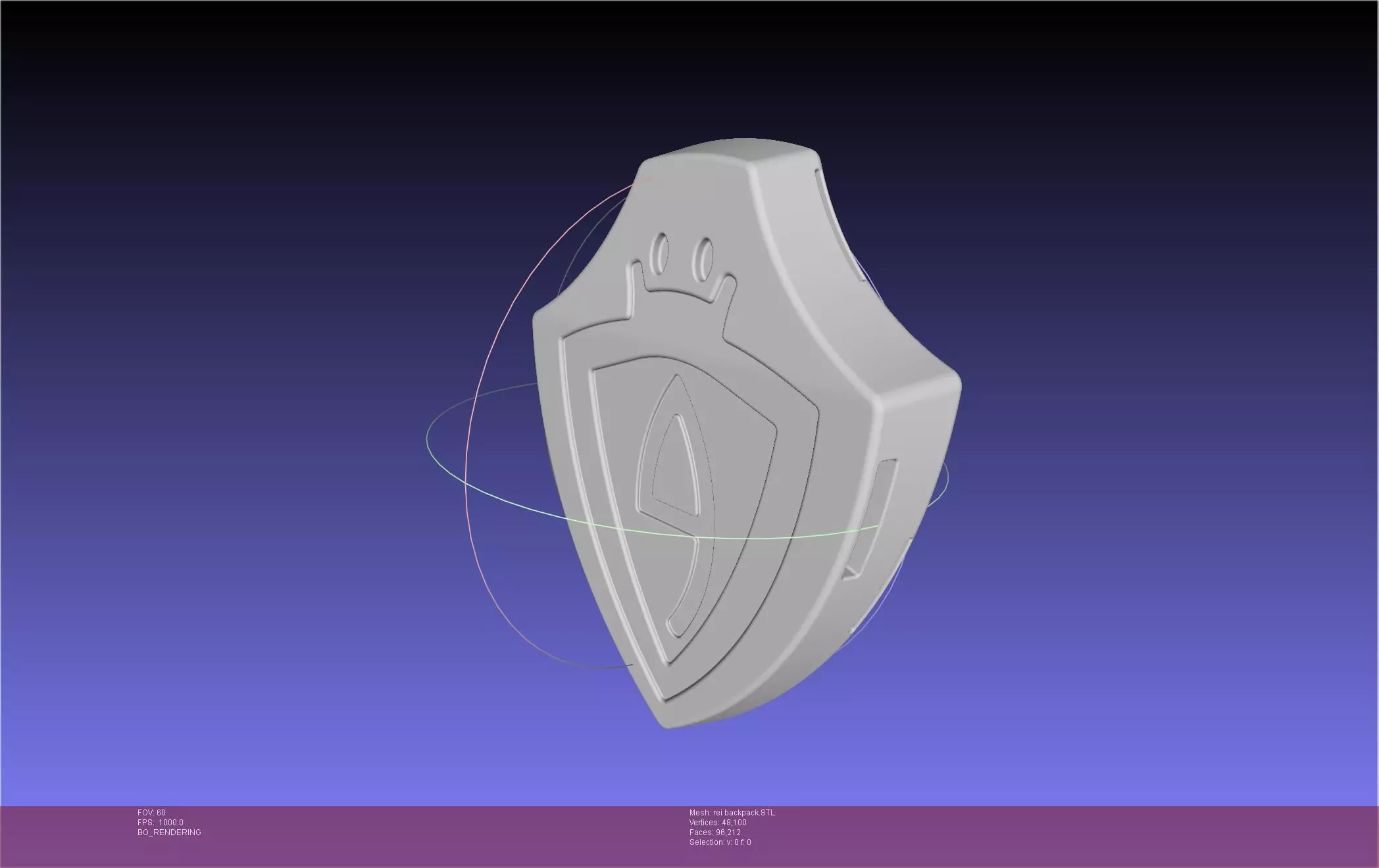 Evangelion Rebuild Rei Backpack 3D print model_0