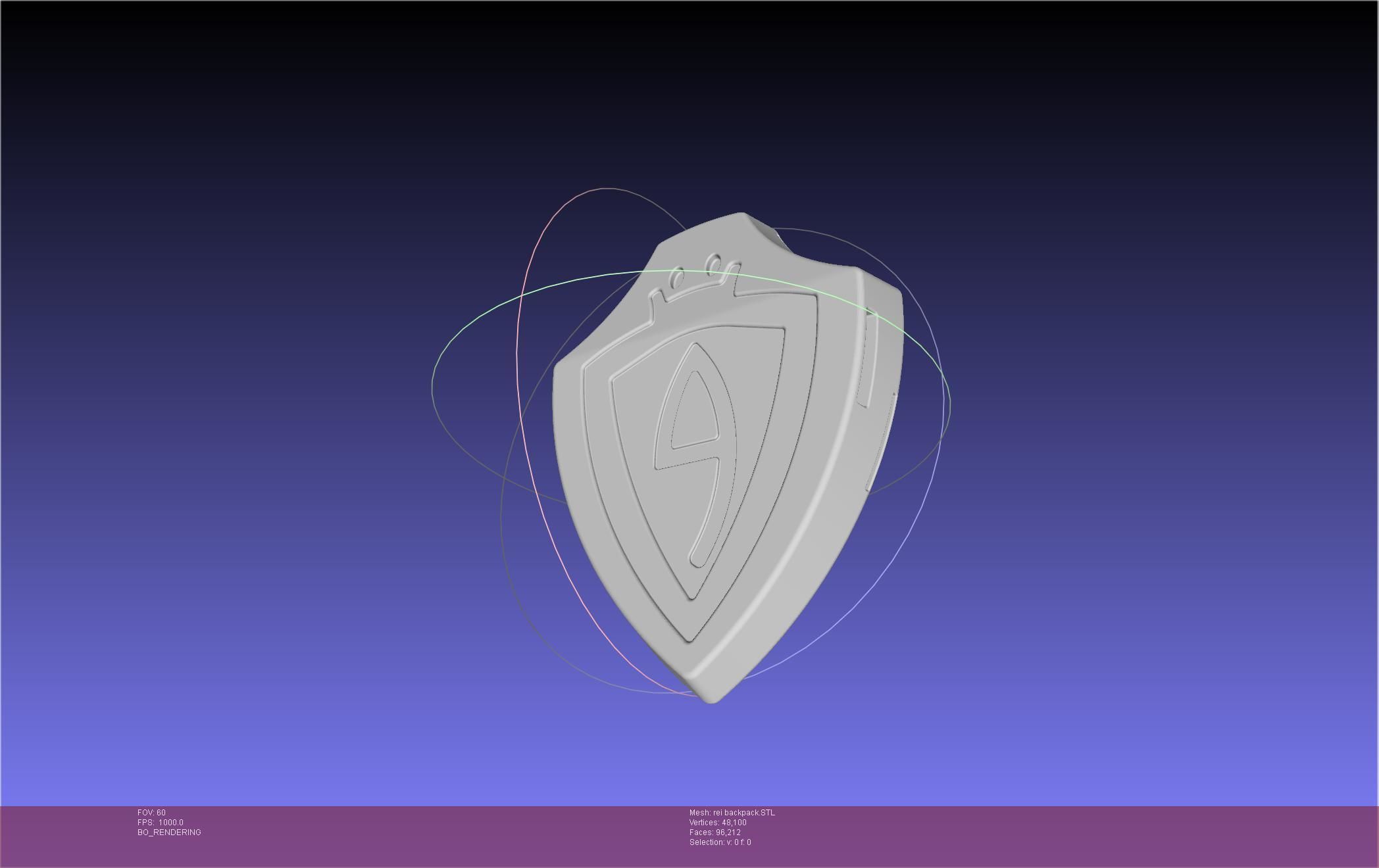 Evangelion Rebuild Rei Backpack 3D print model_2