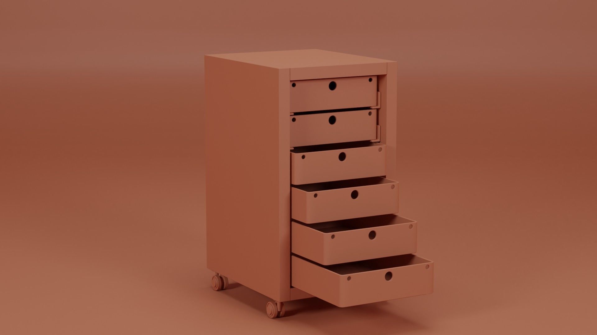Stroller Drawers 33x39x56  Low-poly 3D model_4
