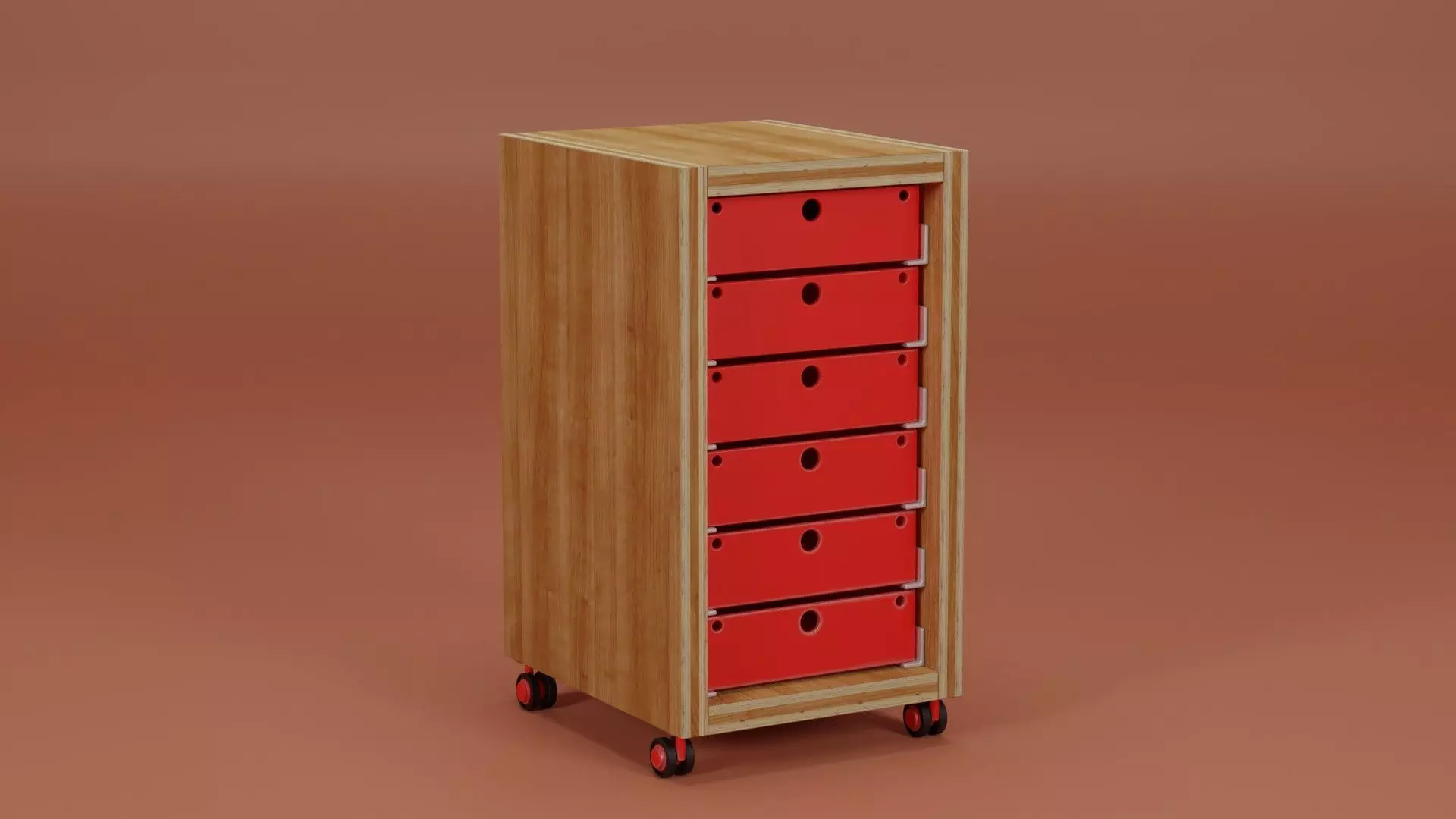 Stroller Drawers 33x39x56  Low-poly 3D model_0