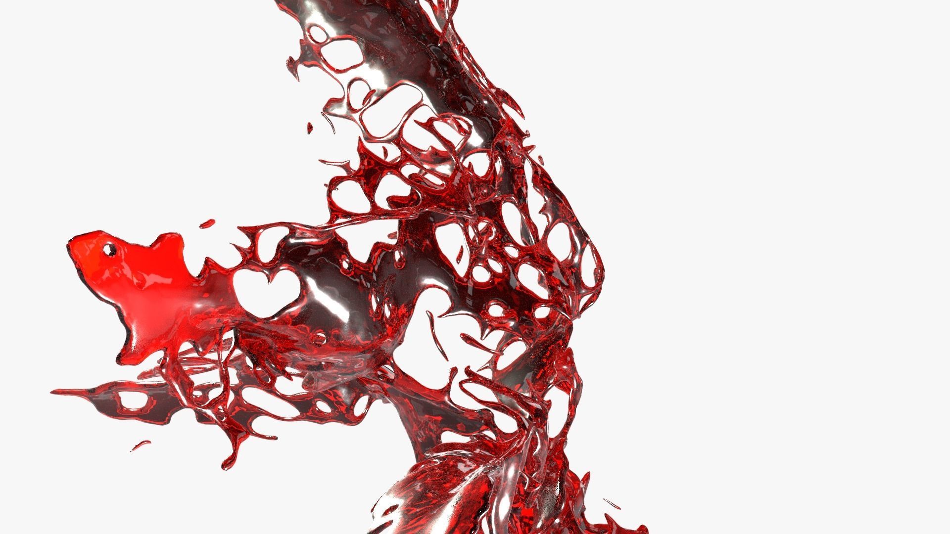 Blood Splash Free 3D model_2