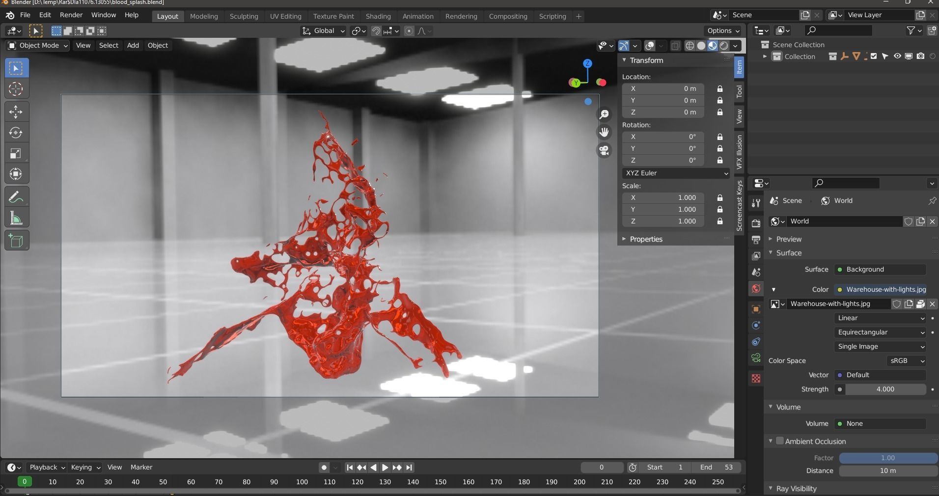 Blood Splash Free 3D model_5
