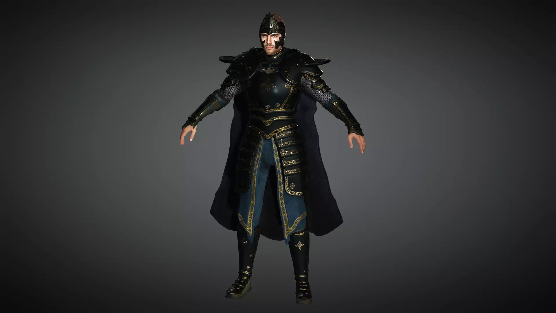 AAA Fantasy Male Character 05 Low-poly 3D model