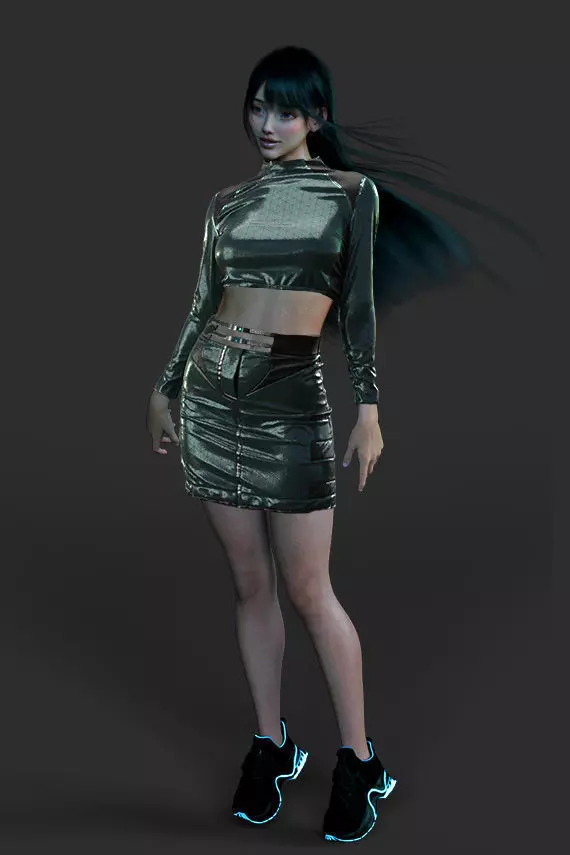 RACER SET 3 GARMENTS 3D model