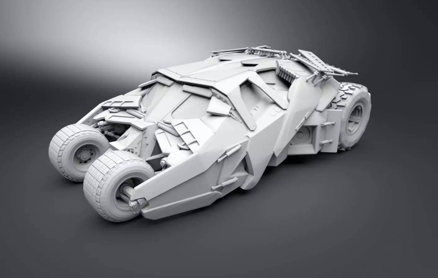 Batmobile Tumbler scale model 3D print model