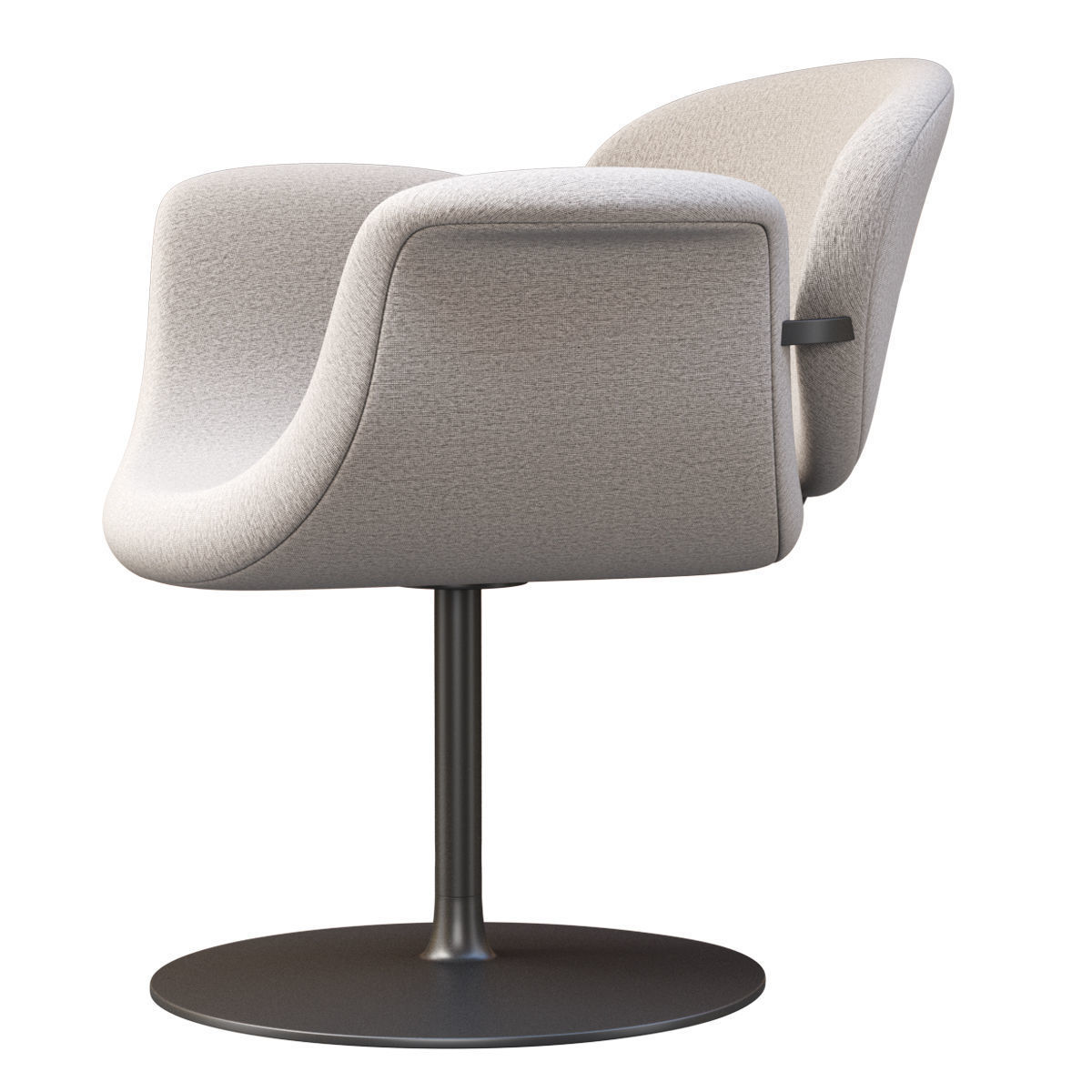 Tulip Midi chair disk by Artifort  Low-poly 3D model_4