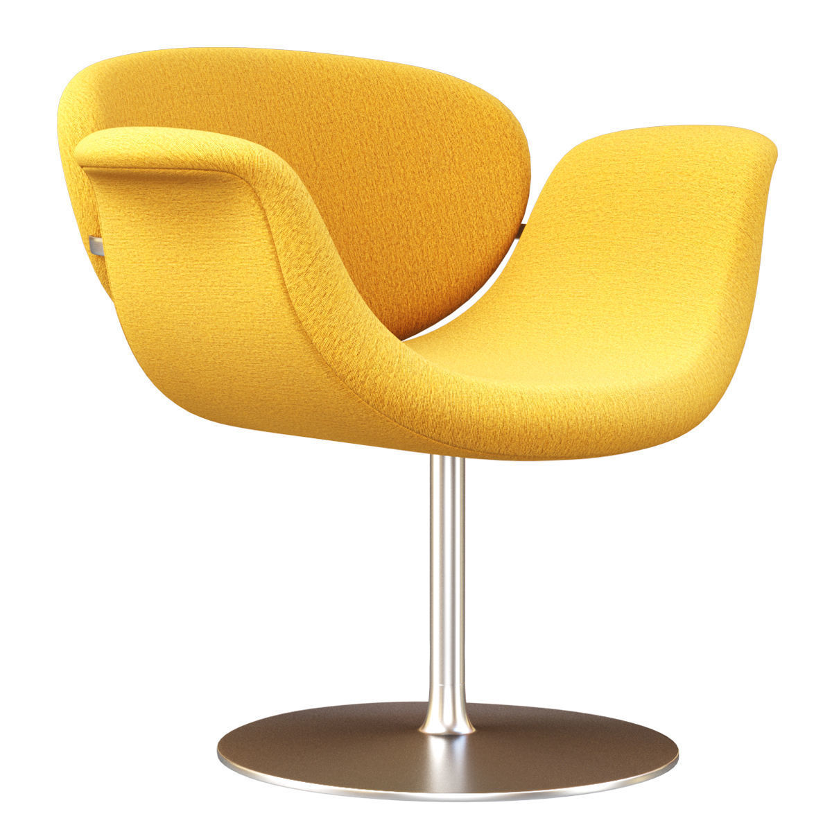 Tulip Midi chair disk by Artifort  Low-poly 3D model_3