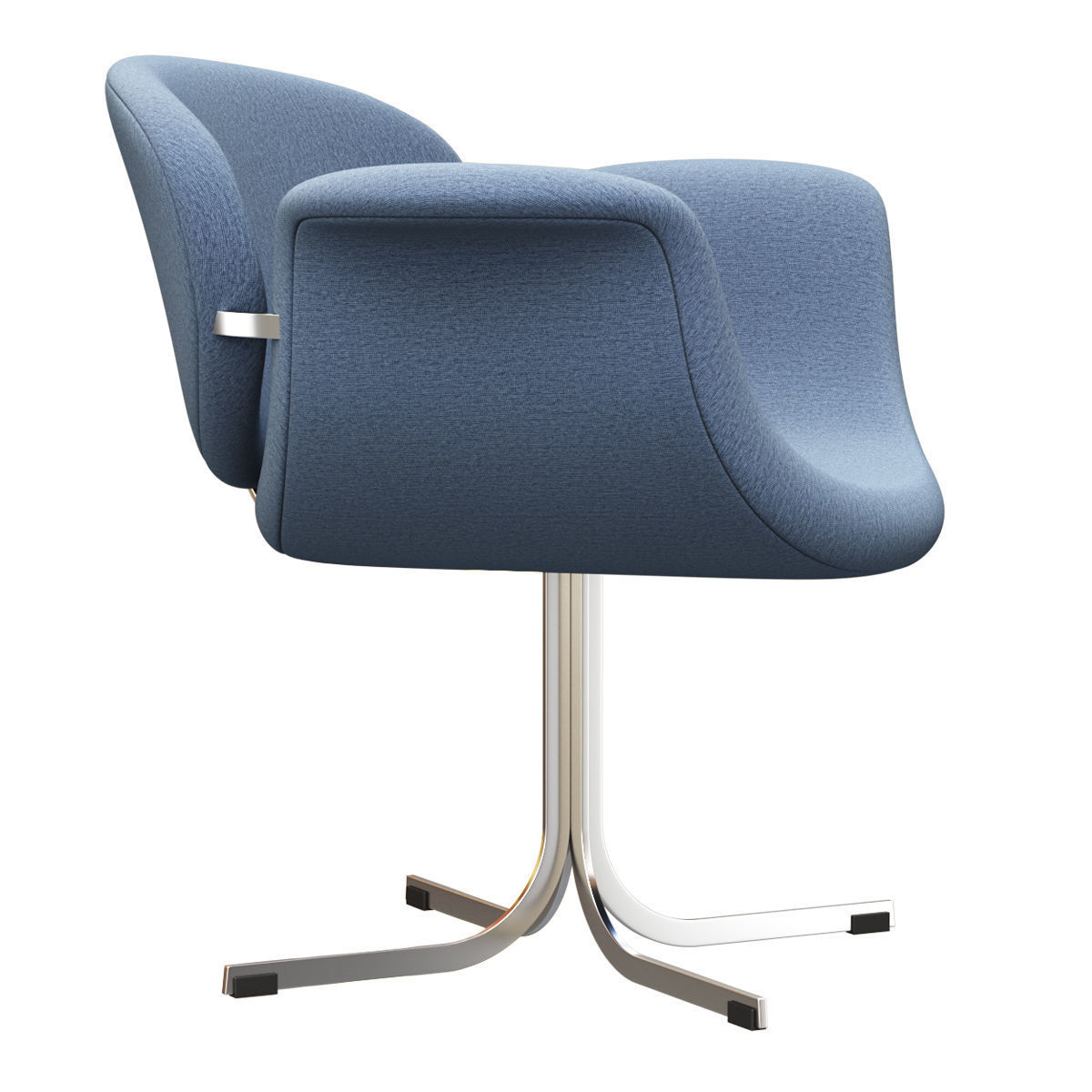 Tulip Midi chair cross-base by Artifort  Low-poly 3D model_5