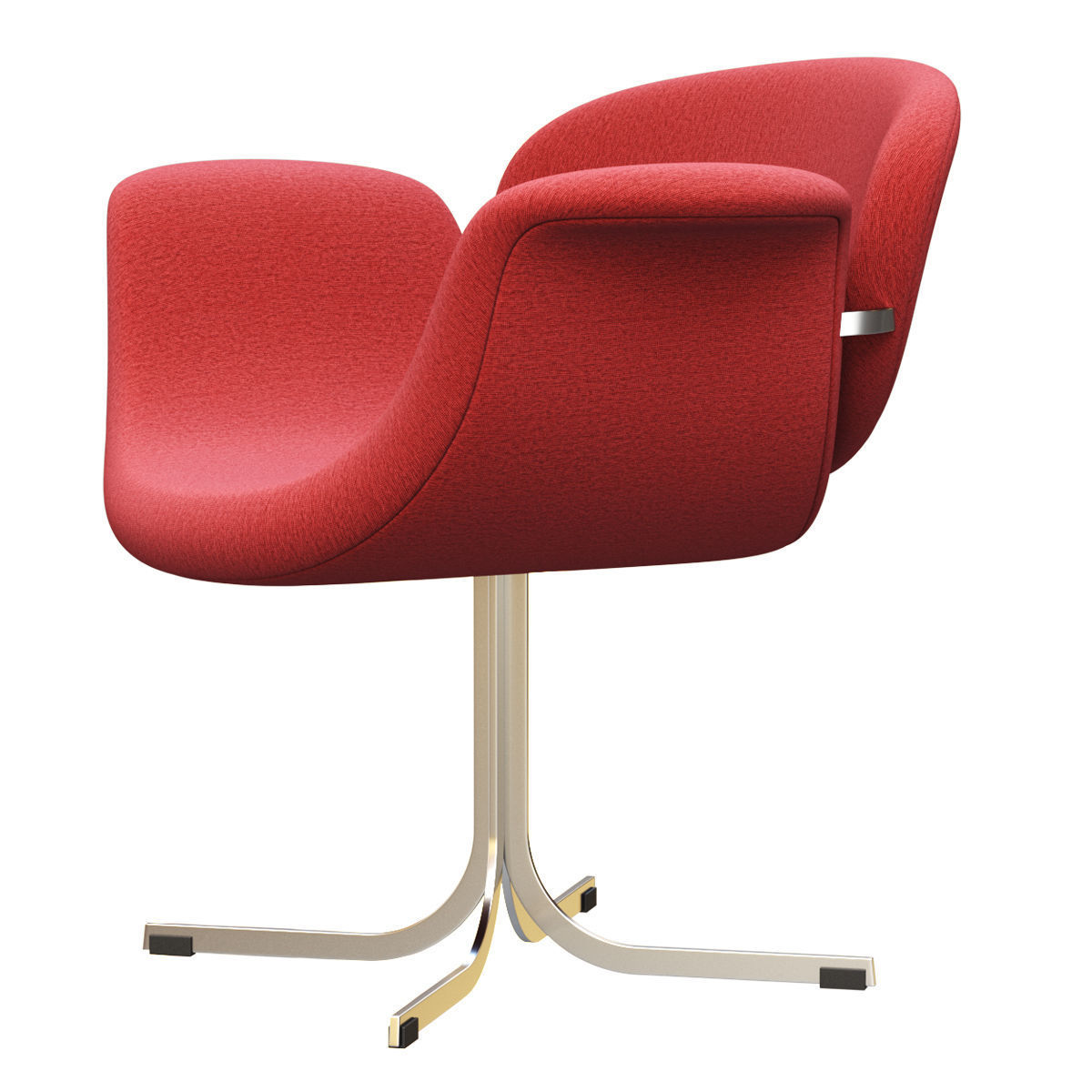 Tulip Midi chair cross-base by Artifort  Low-poly 3D model_4