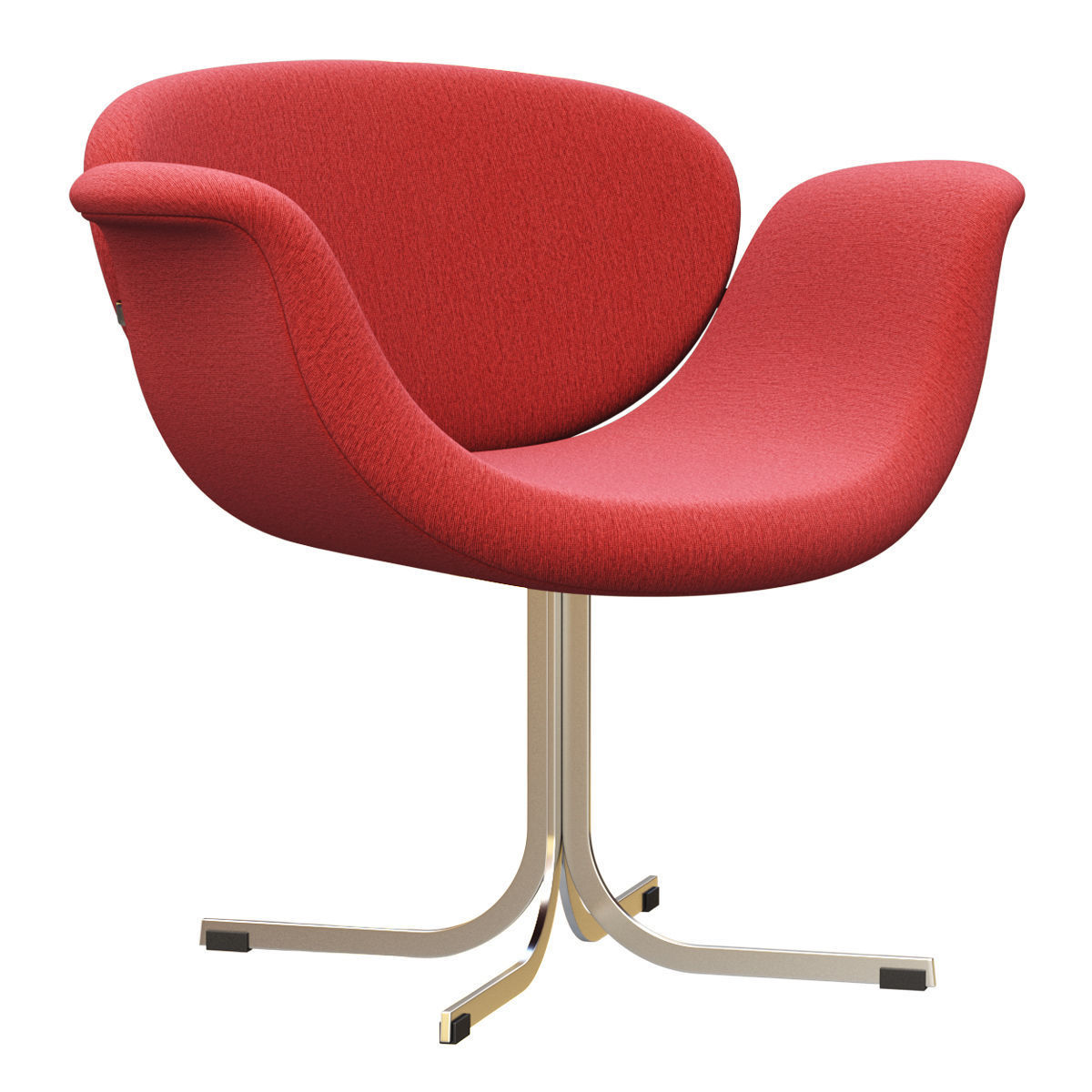 Tulip Midi chair cross-base by Artifort  Low-poly 3D model_2