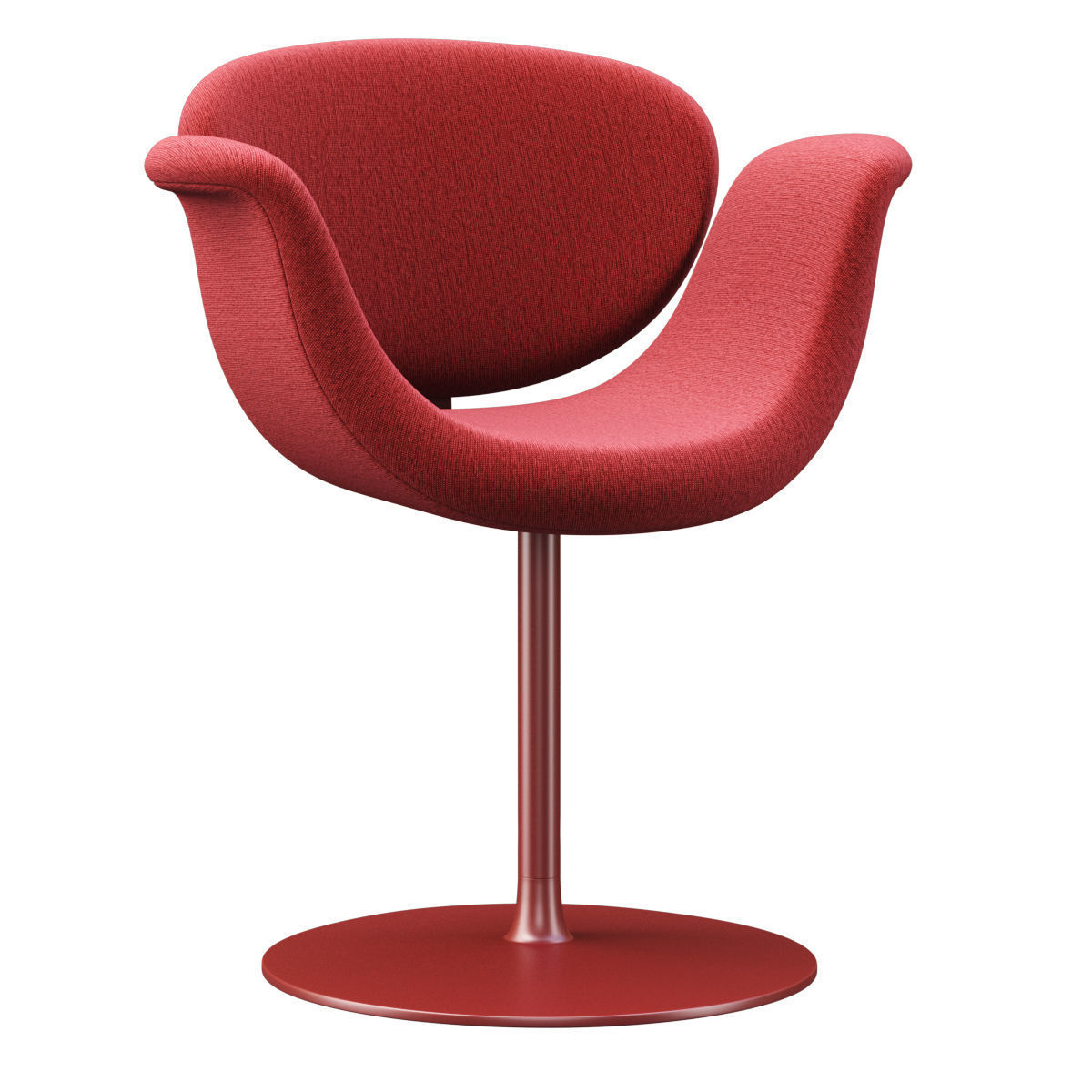 Little Tulip chair disk by Artifort  Low-poly 3D model_3