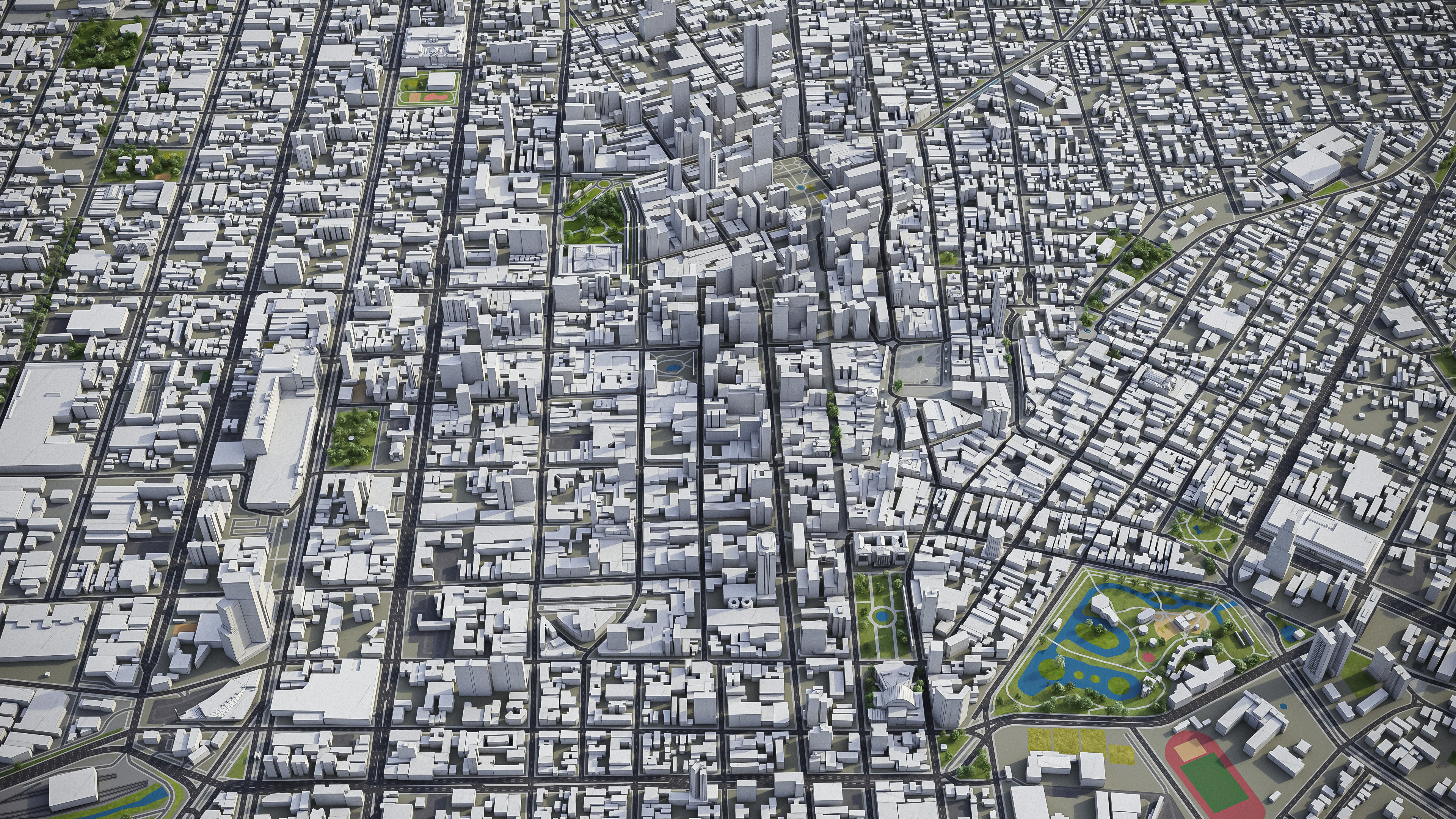 Curitiba Low-poly 3D model_2