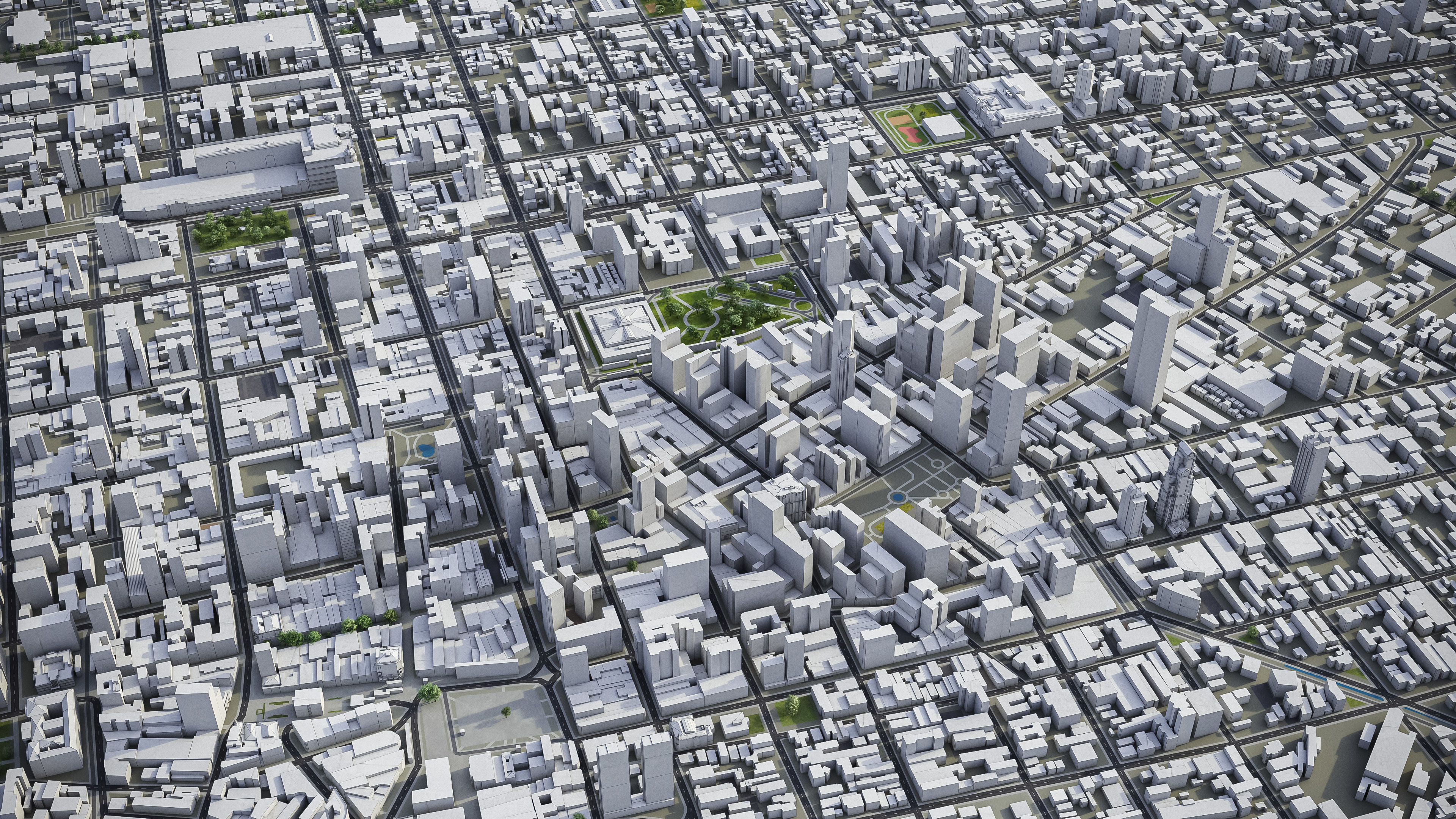 Curitiba Low-poly 3D model_7
