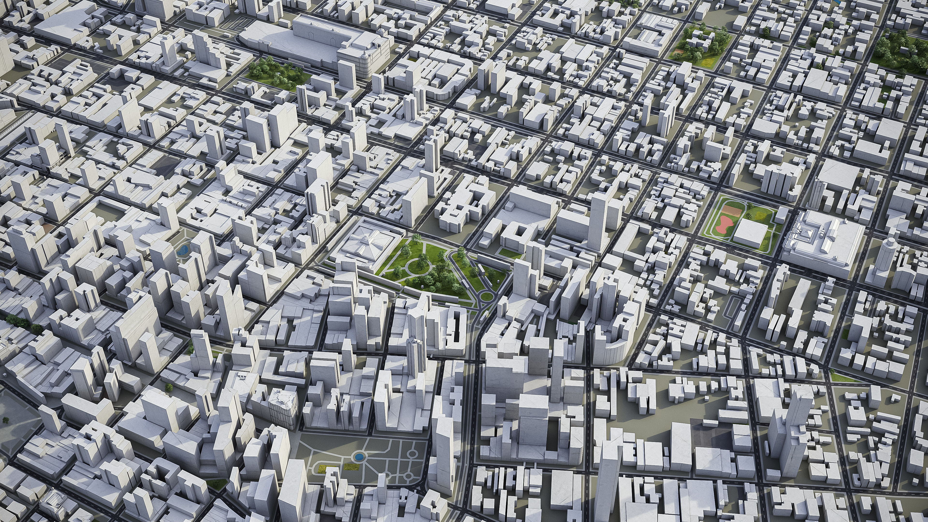 Curitiba Low-poly 3D model_3