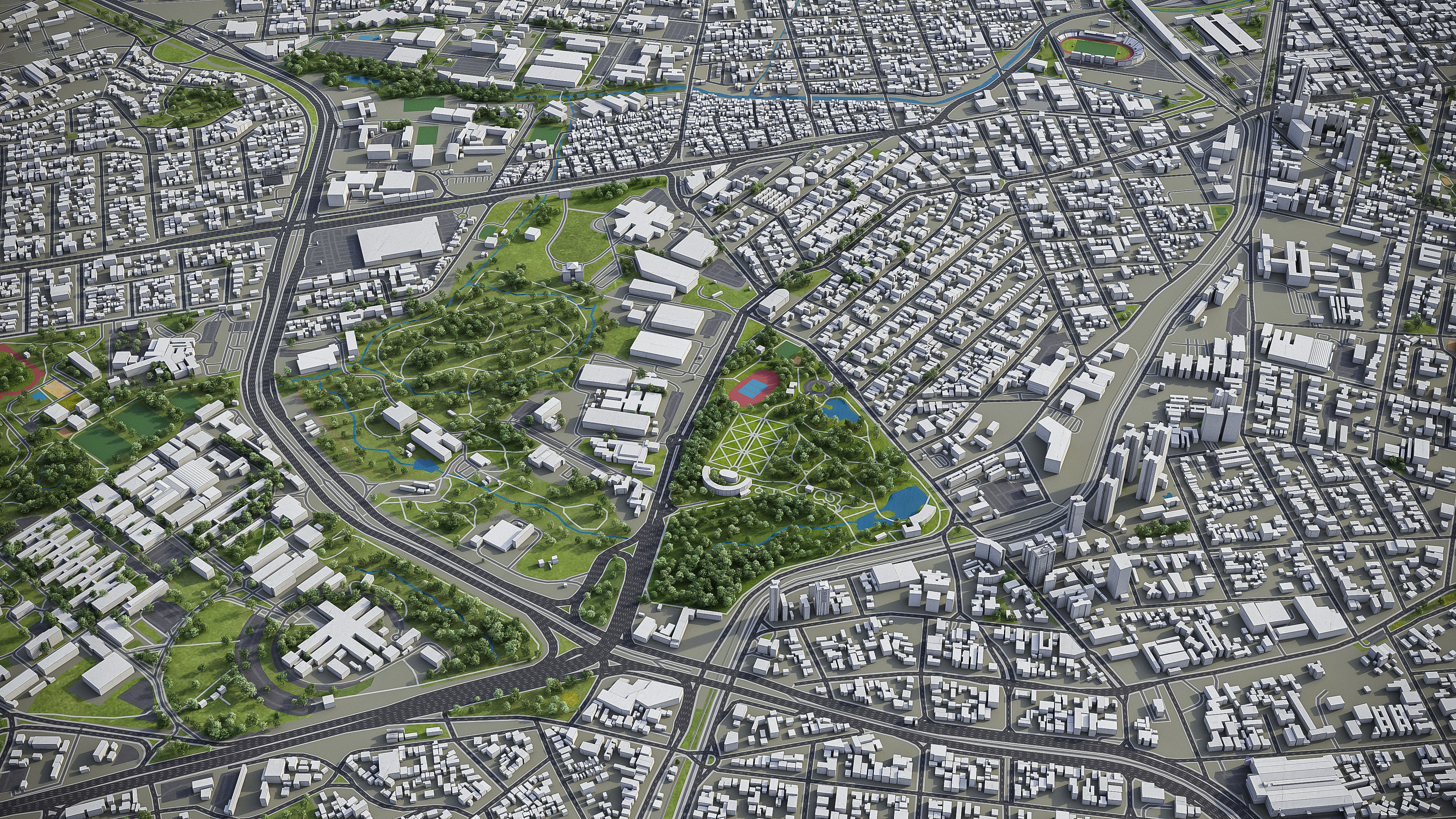 Curitiba Low-poly 3D model_26