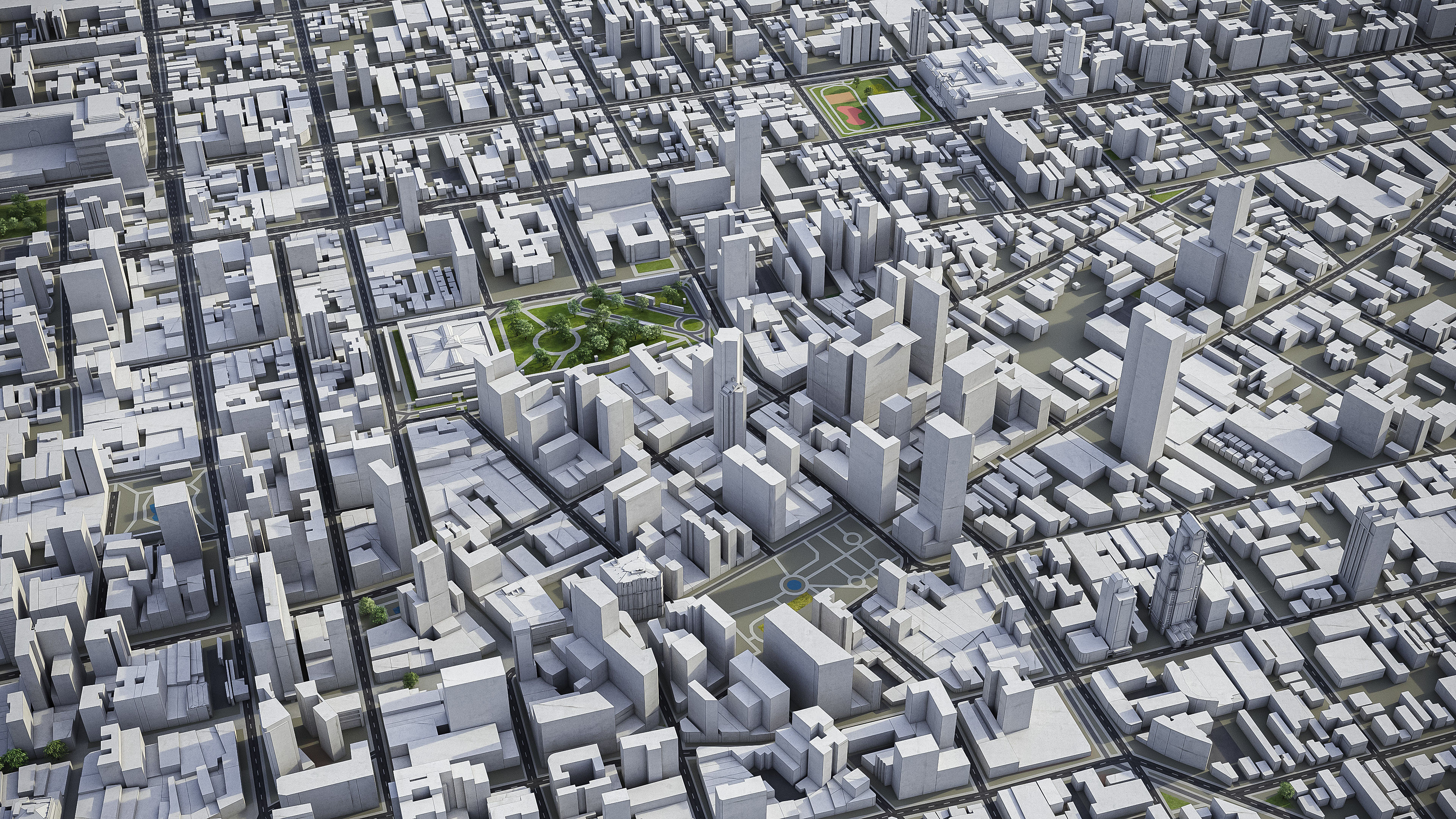 Curitiba Low-poly 3D model_8