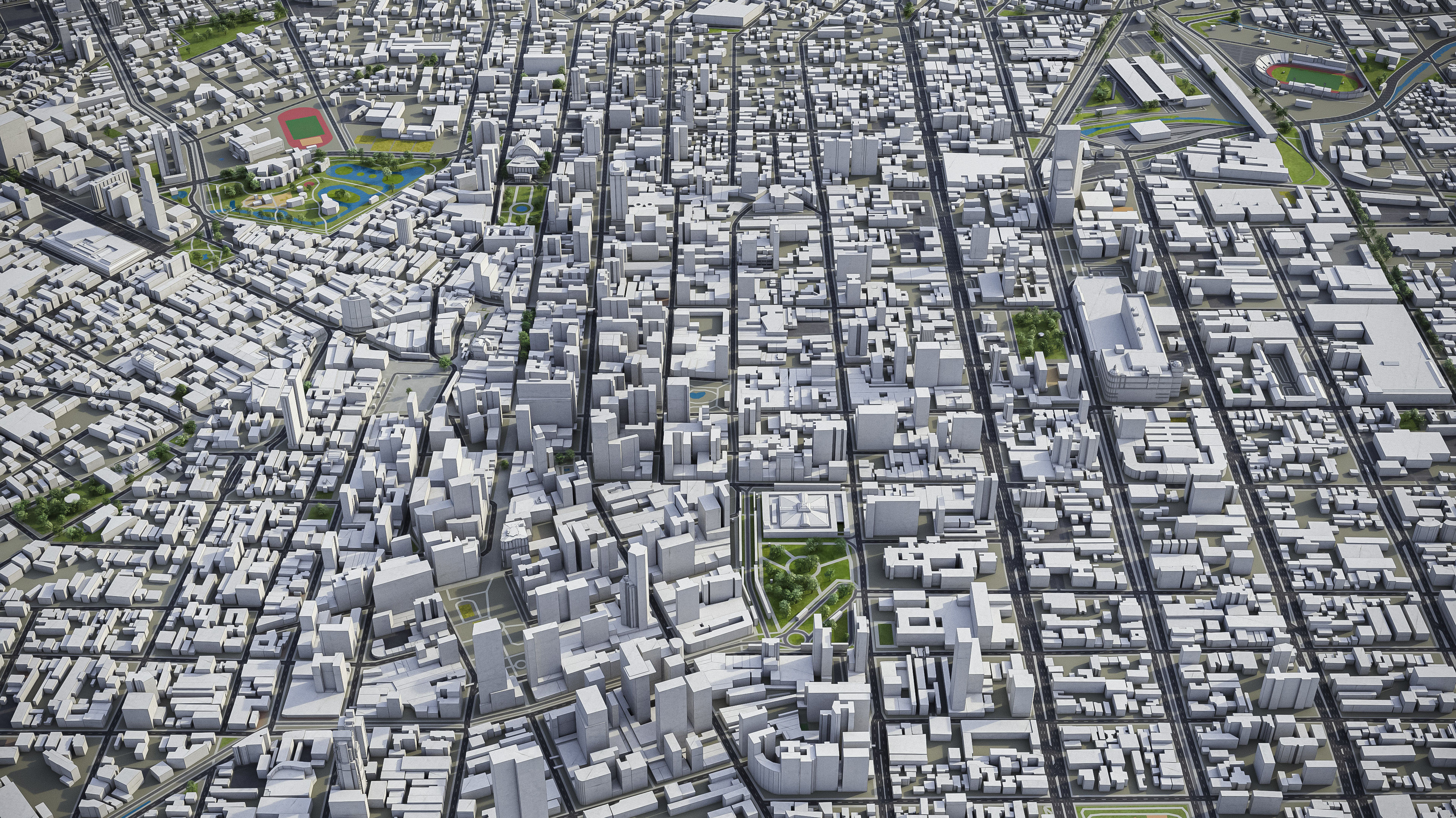 Curitiba Low-poly 3D model_6