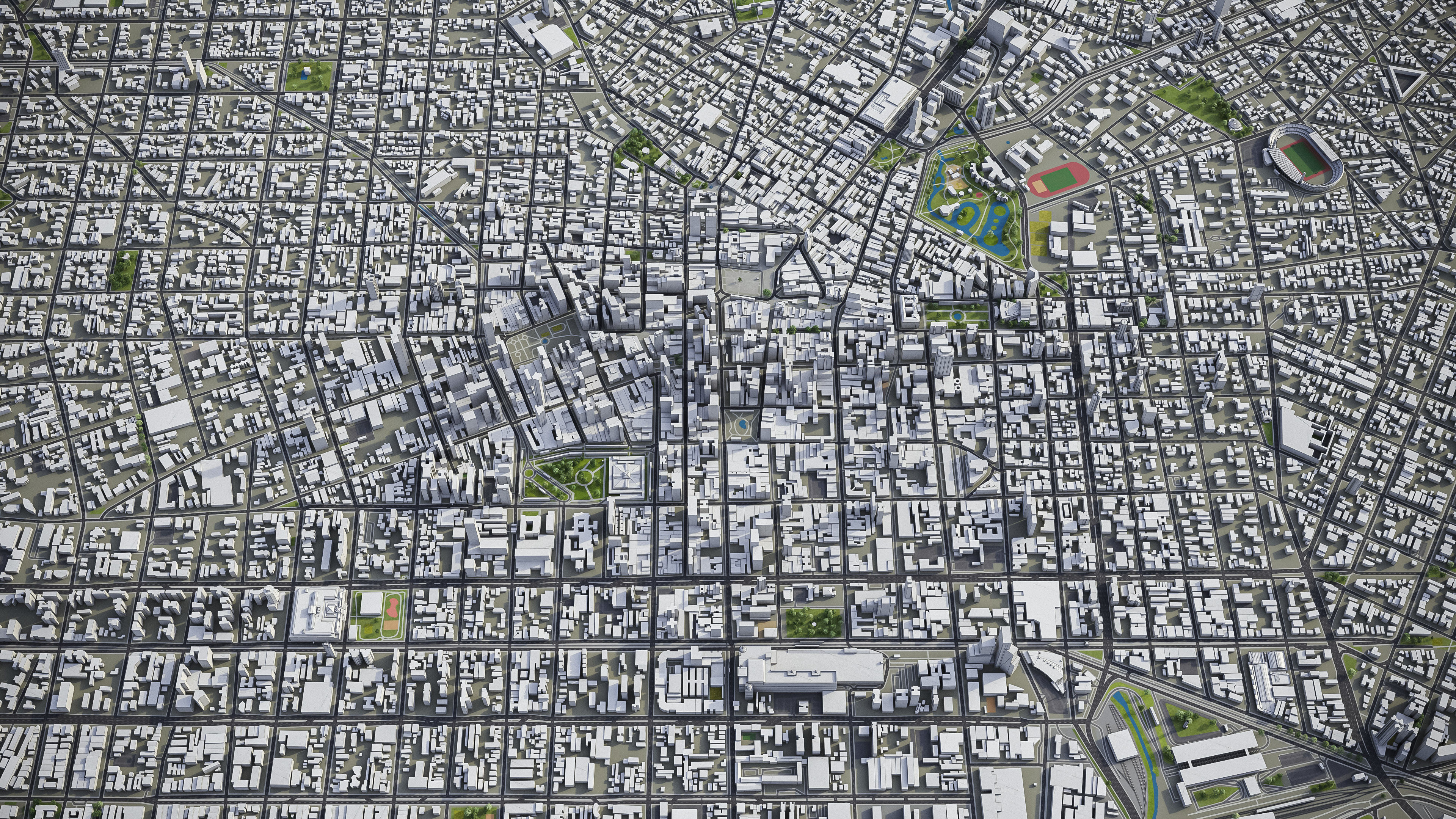 Curitiba Low-poly 3D model_5