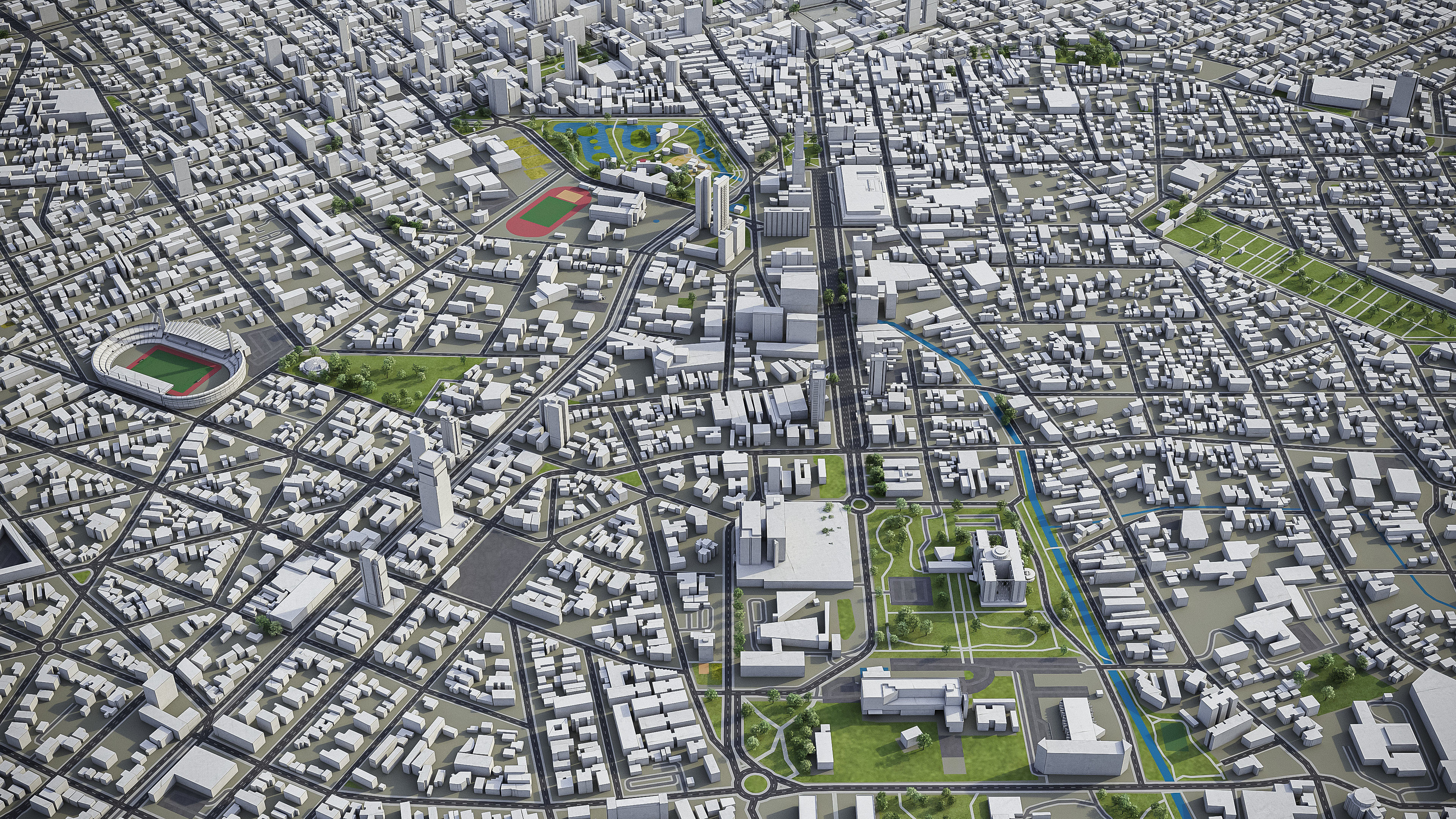 Curitiba Low-poly 3D model_19