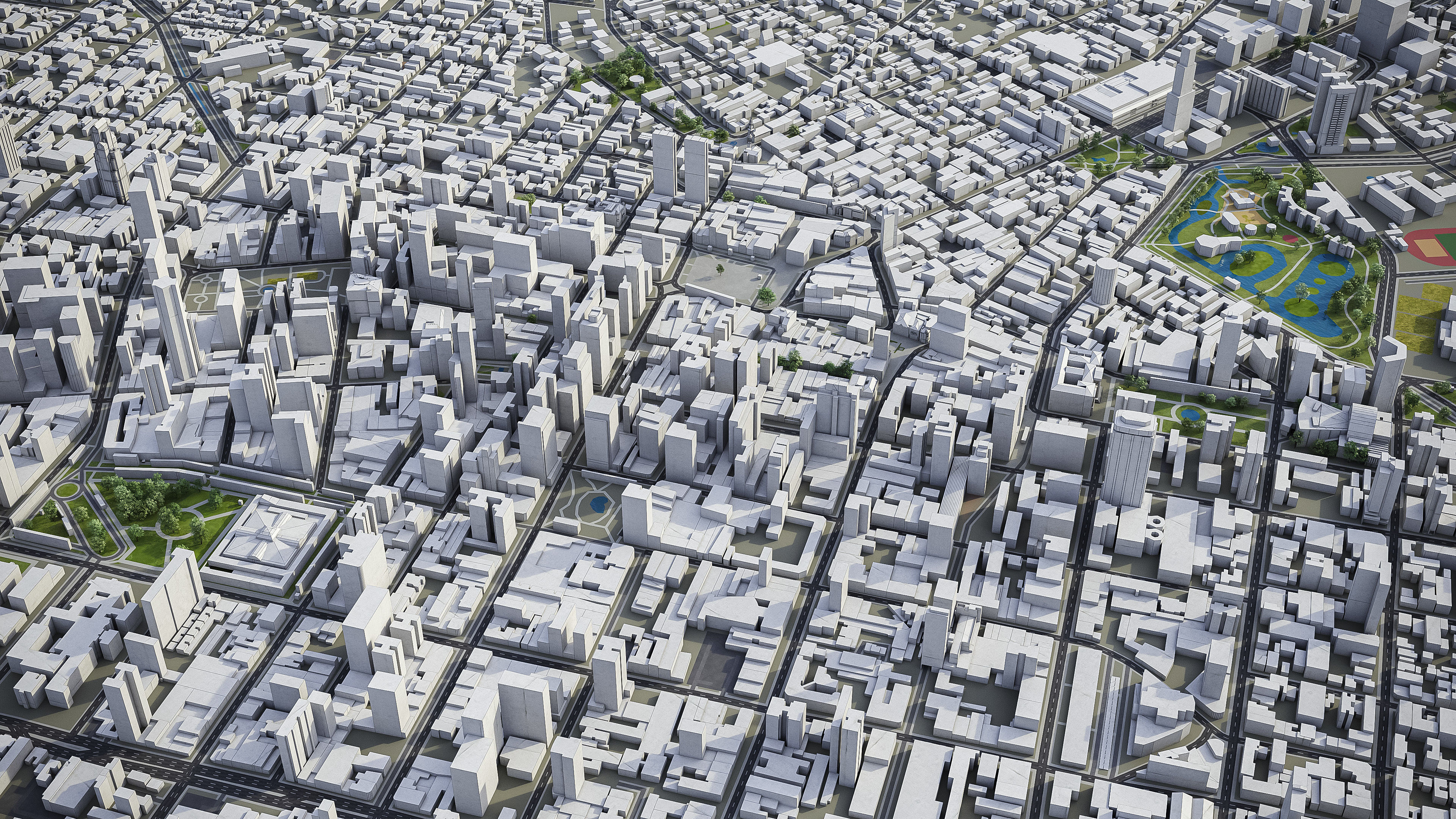 Curitiba Low-poly 3D model_9